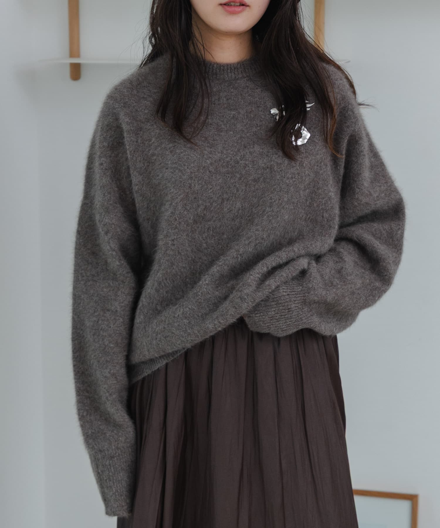 FOX/CASHMEREルーズニット