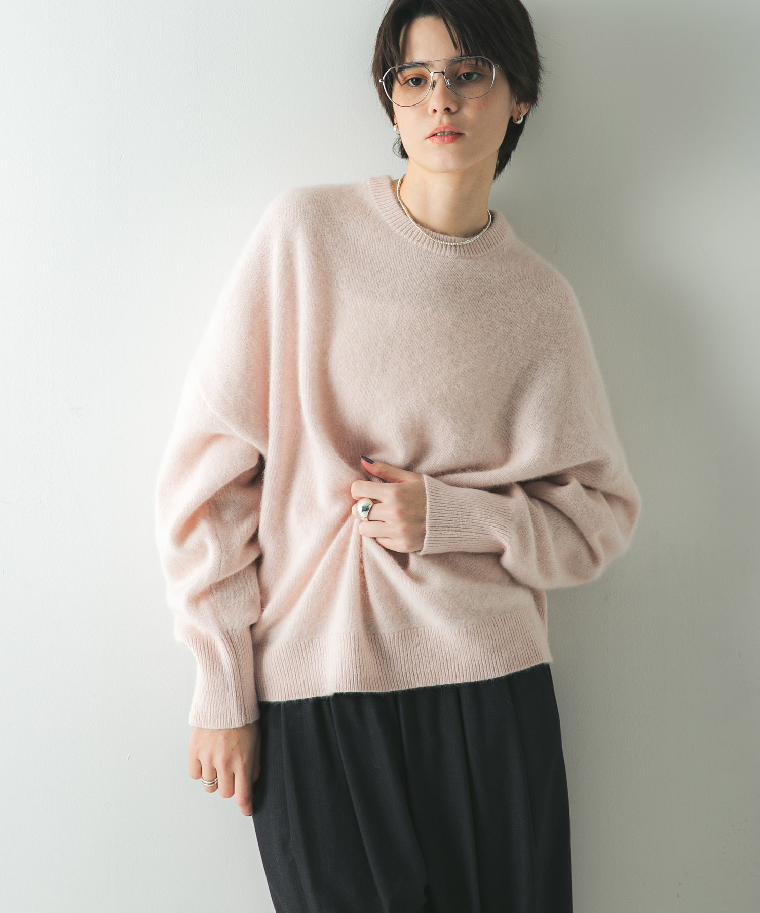 FOX/CASHMEREルーズニット