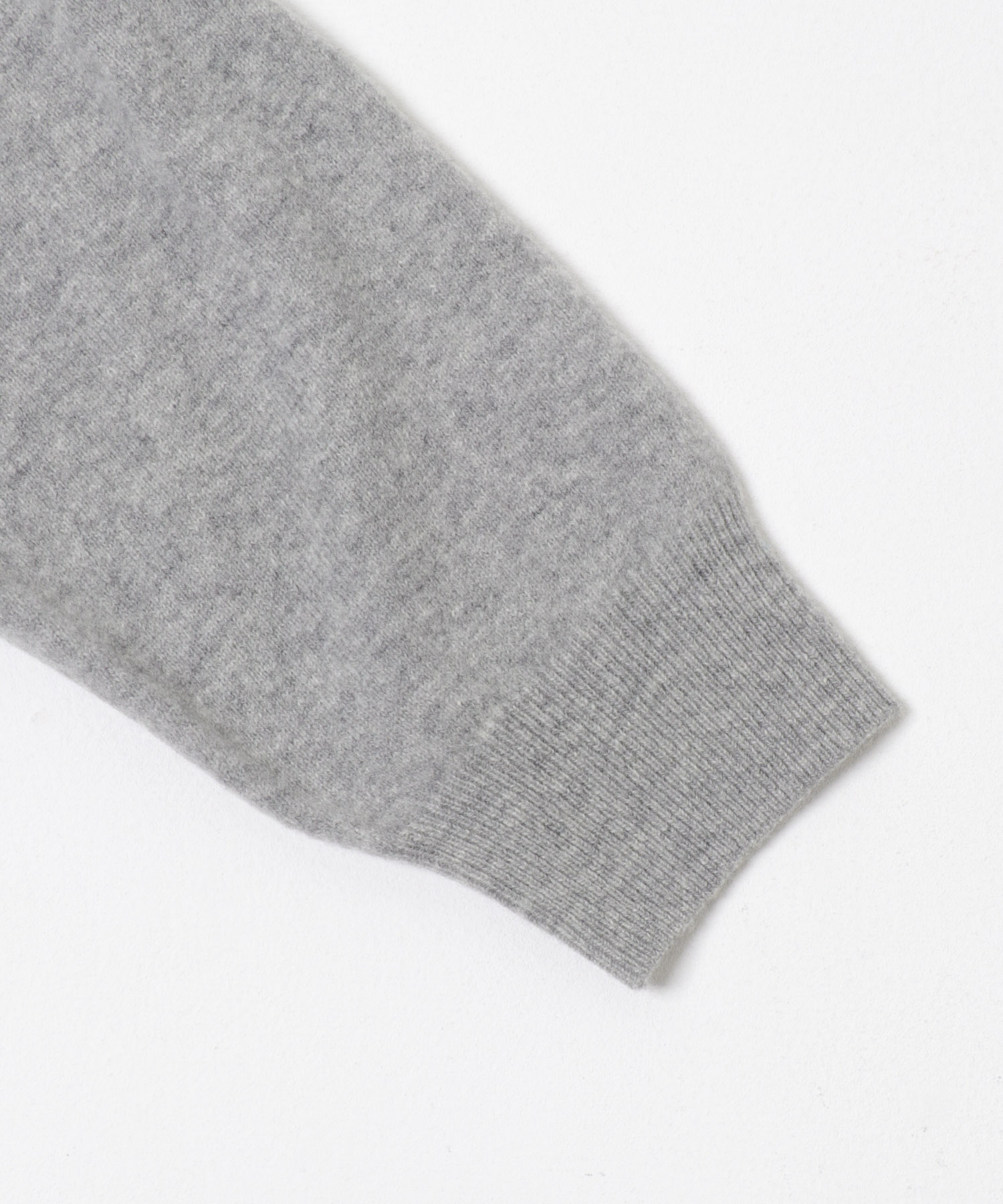 ウール100 Vネックルーズソフトニット GRAY Free