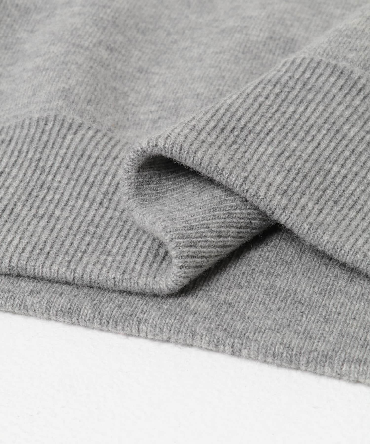 ウールカシミヤVネックニットベスト GRAY Free