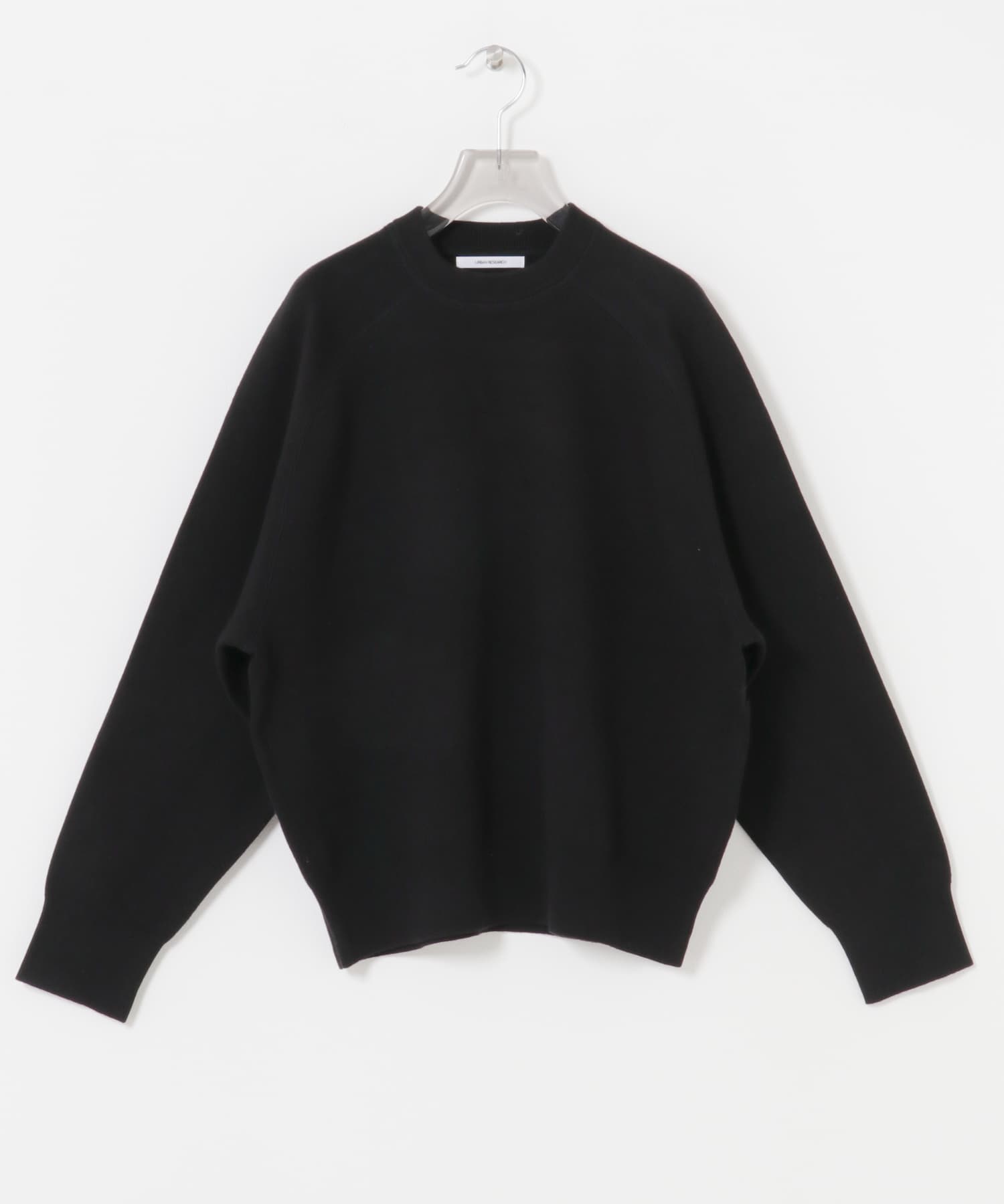 コットンカシミヤスウェットニット BLACK FREE