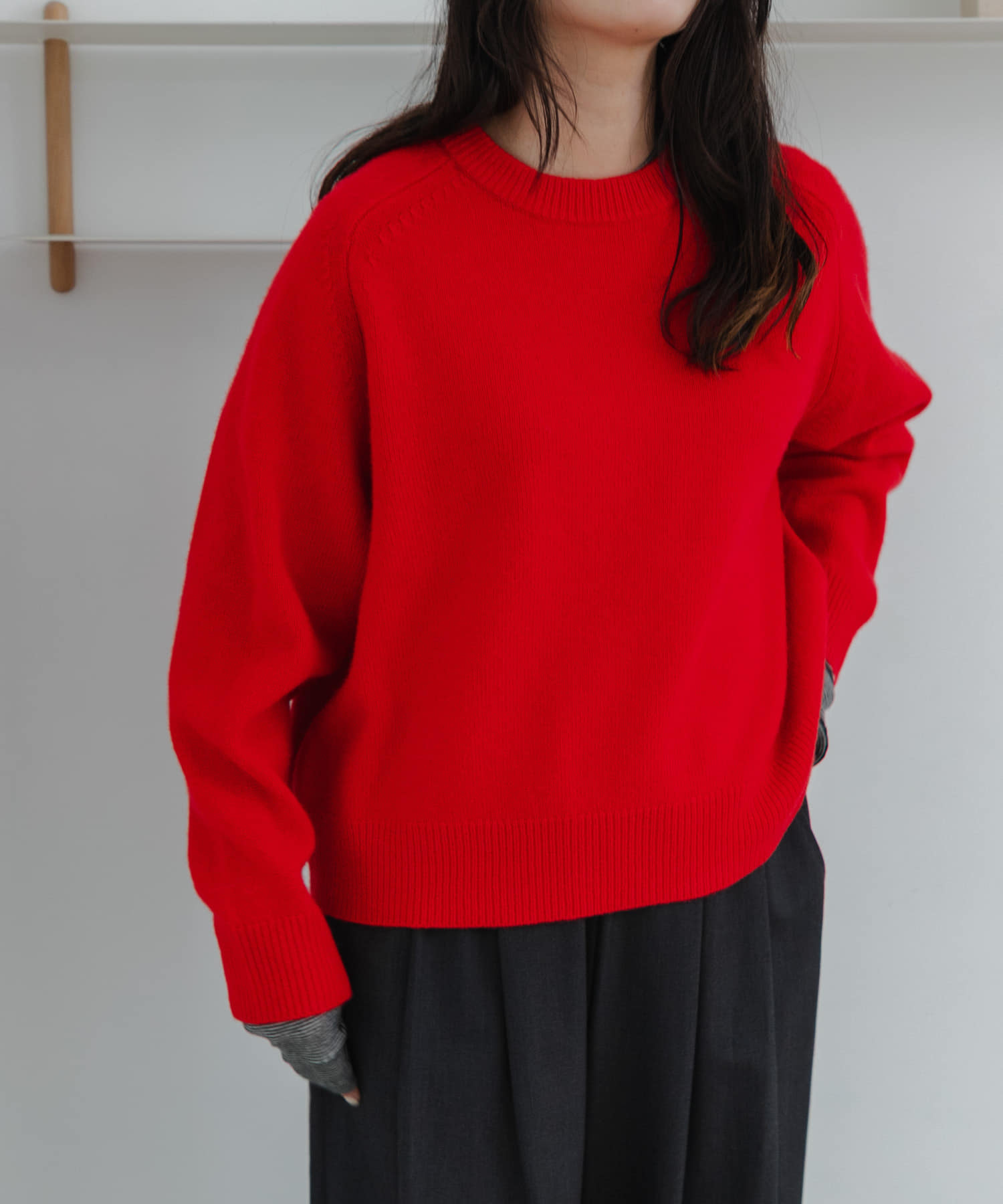 ウォッシャブルウールカシミヤニット