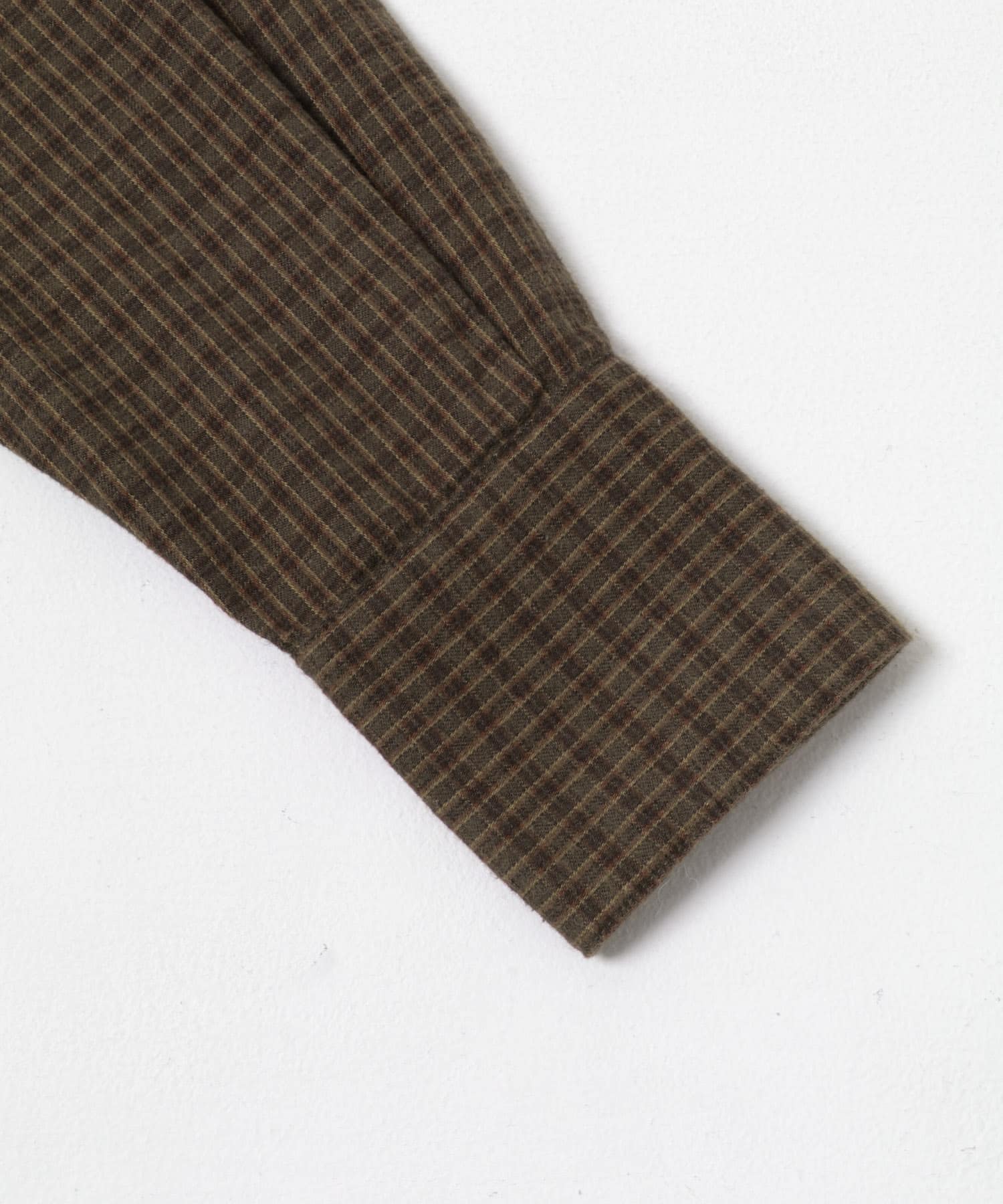 ネルチェックコットンシャツ BROWN FREE