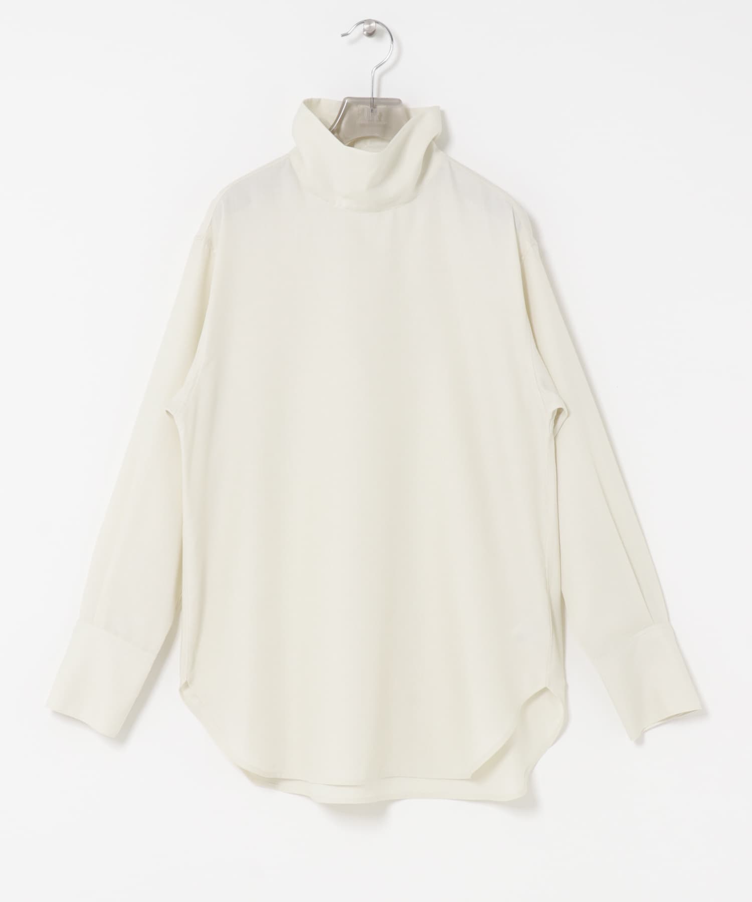 TRソフトツイルハイネックシャツ IVORY Free