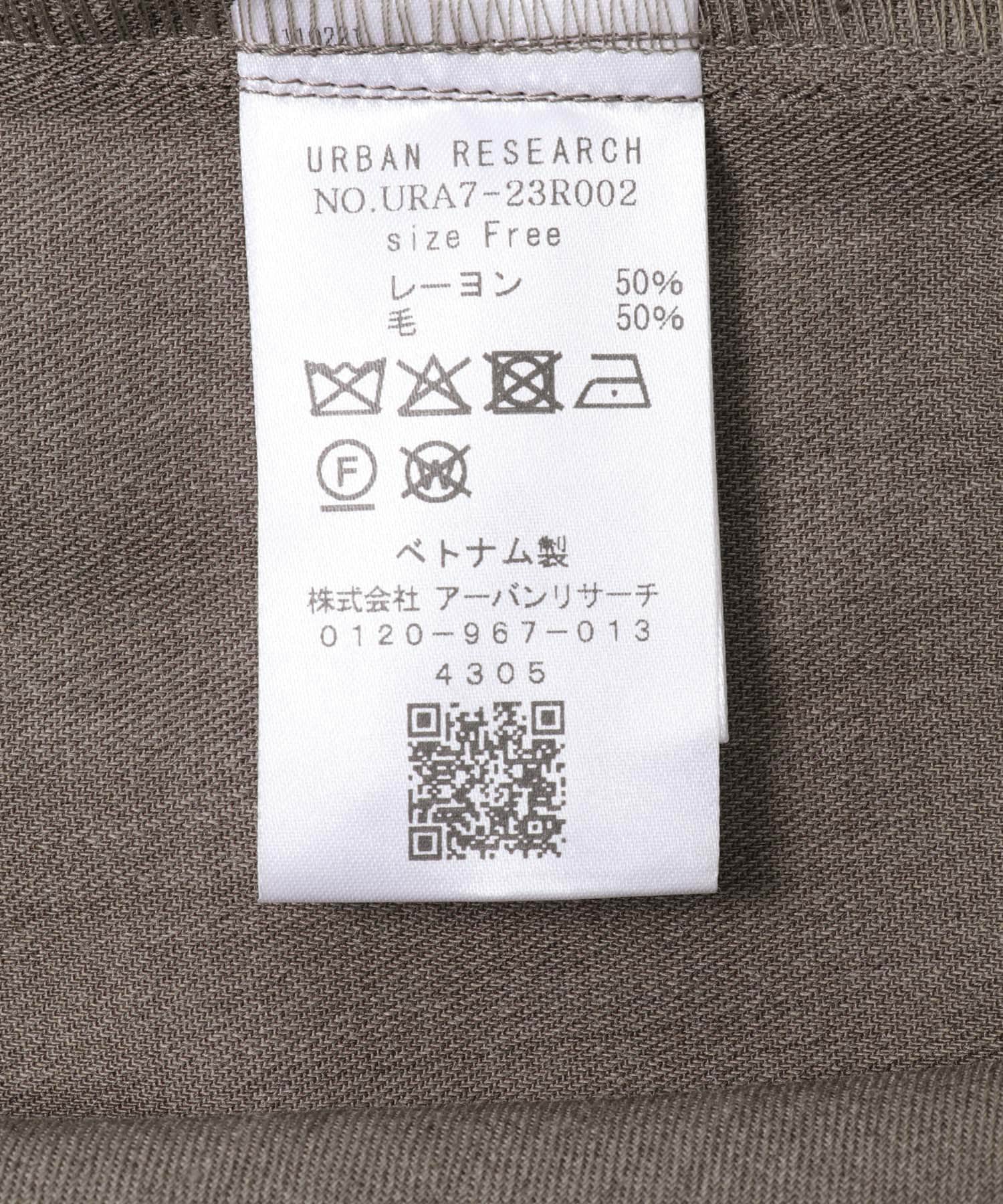 new basic　WOOL TWILL SHAPE SHIRTS BEIGE FREE