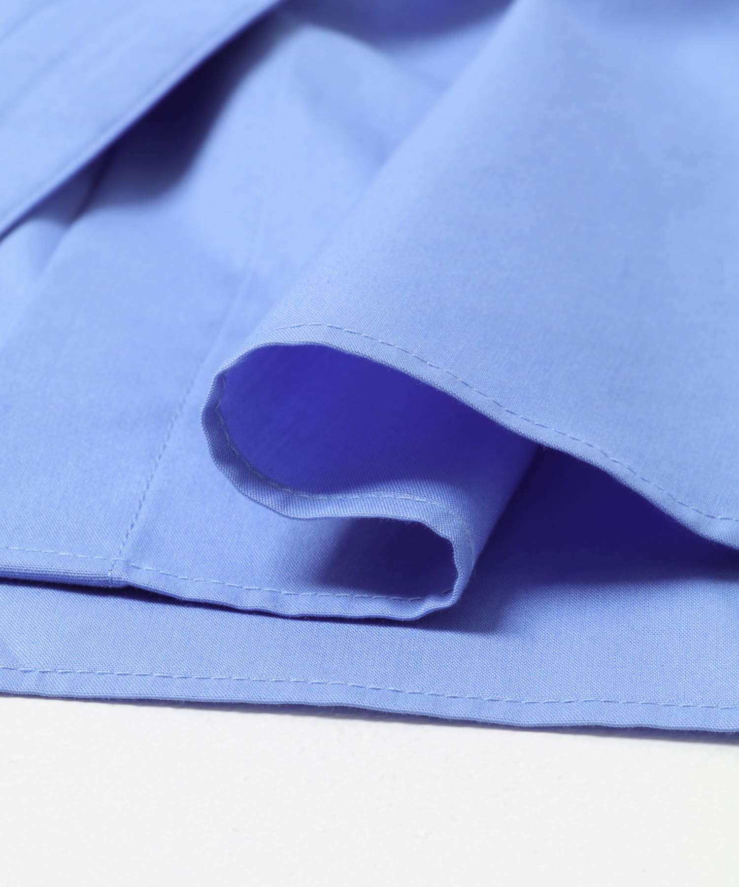 new basic　BROAD BIG SHIRTS BLUE FREE