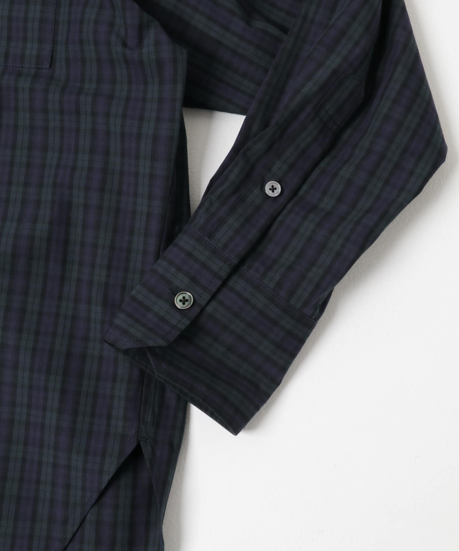 new basic　BROAD BIG SHIRTS CHECK FREE