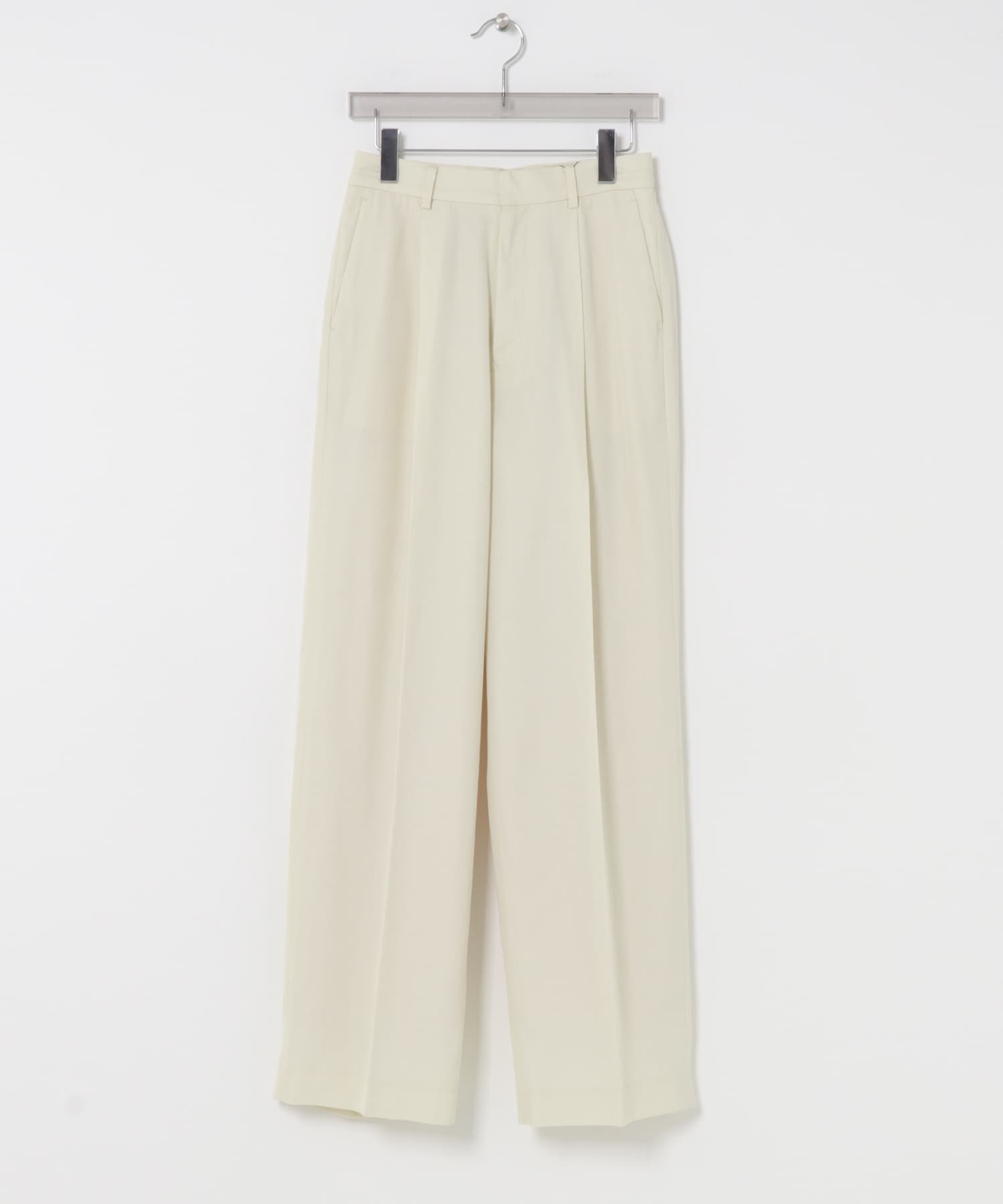 new basic　WOOL TWILL SLACKS PANTS