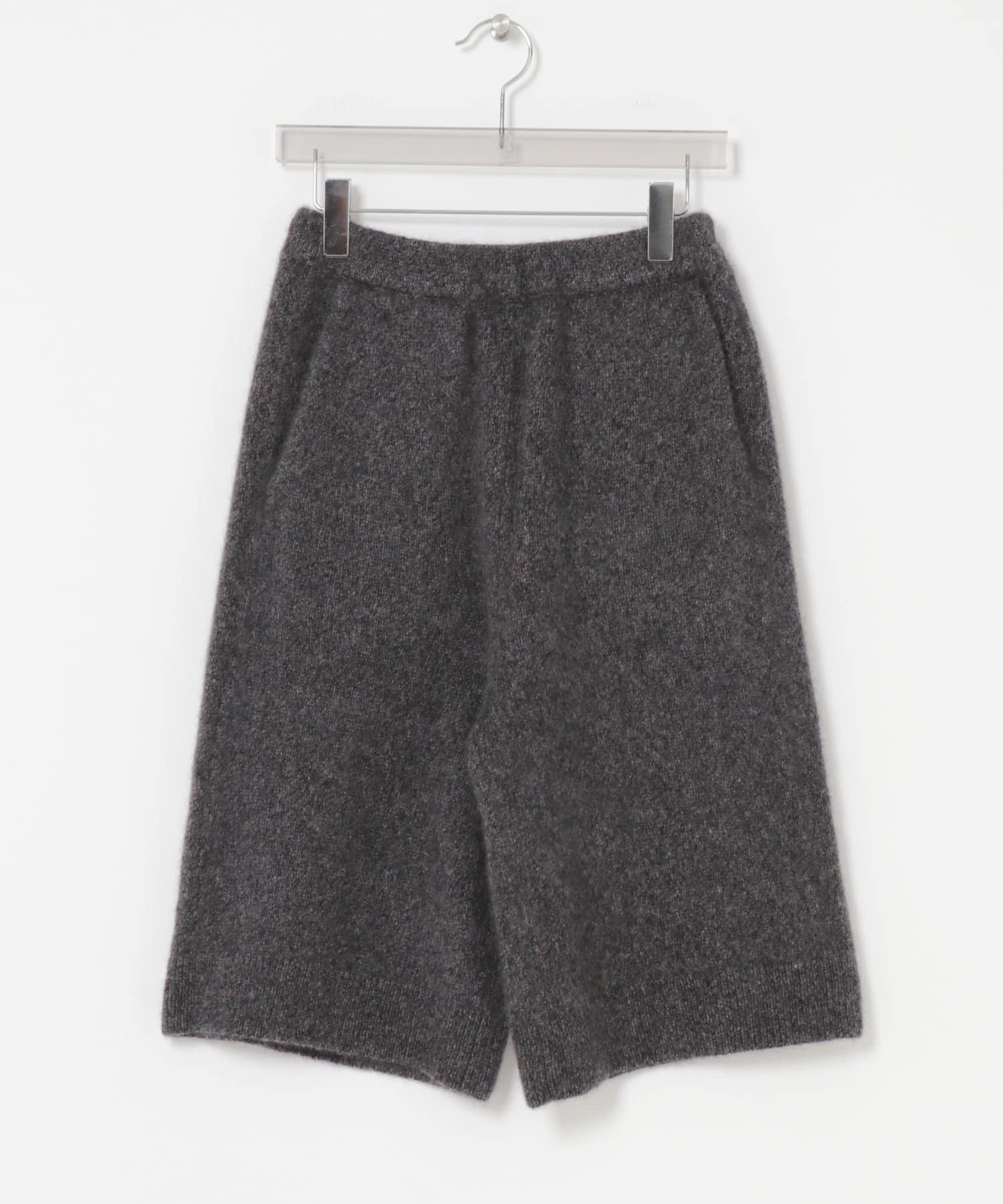 new basic　CASHMERE SILK MOULINE HALFPANTS