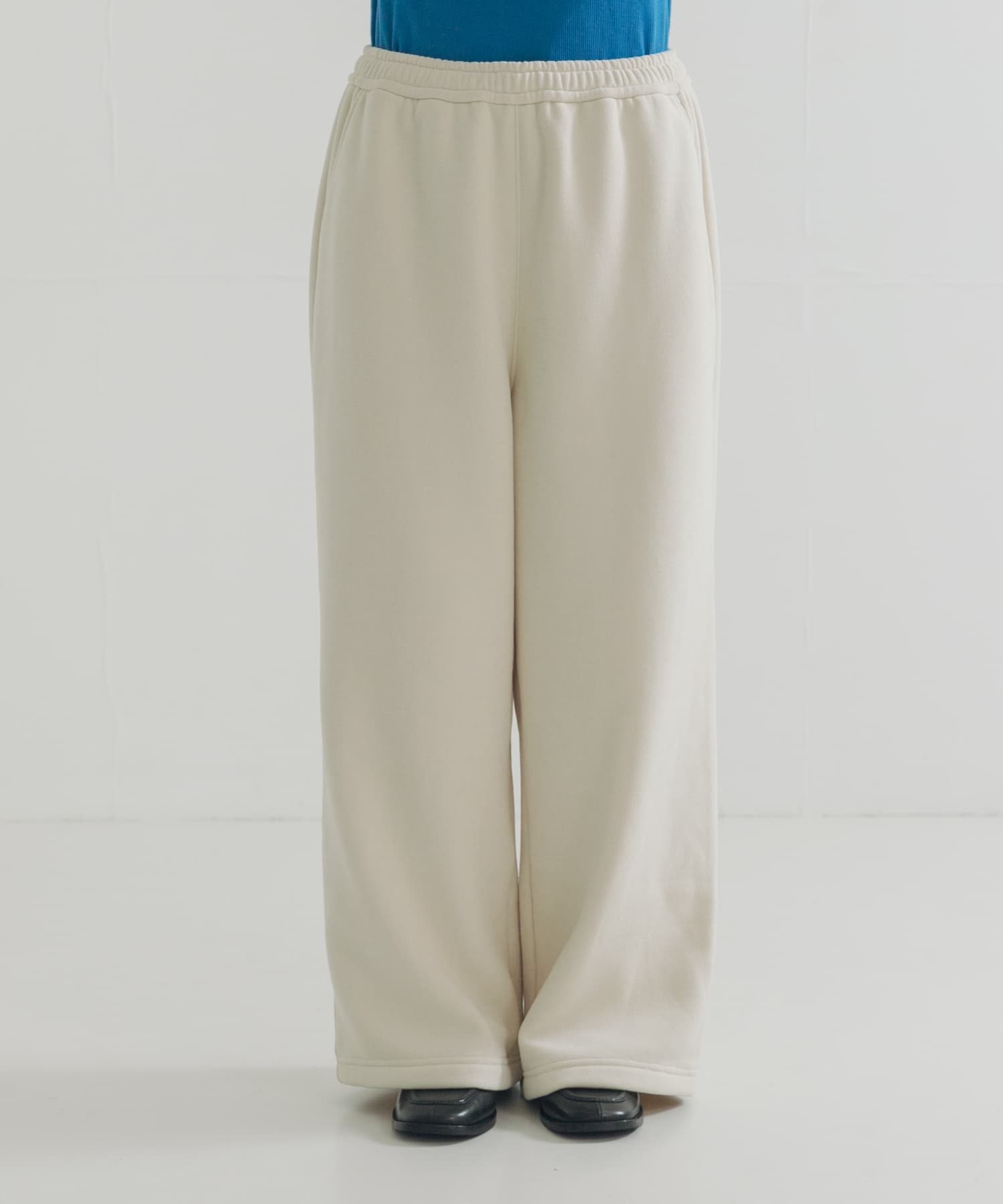 『別注』THOUSAND MILE×URBAN RESEARCH　KNIT FREECE LONG PANTS OFF WHITE M