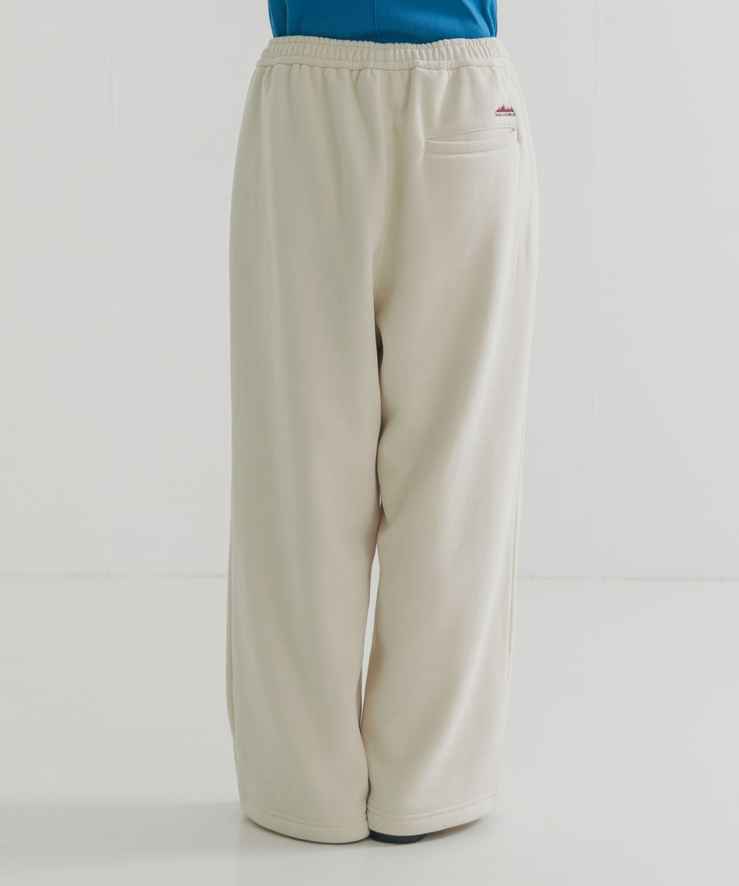 『別注』THOUSAND MILE×URBAN RESEARCH　KNIT FREECE LONG PANTS OFF WHITE M