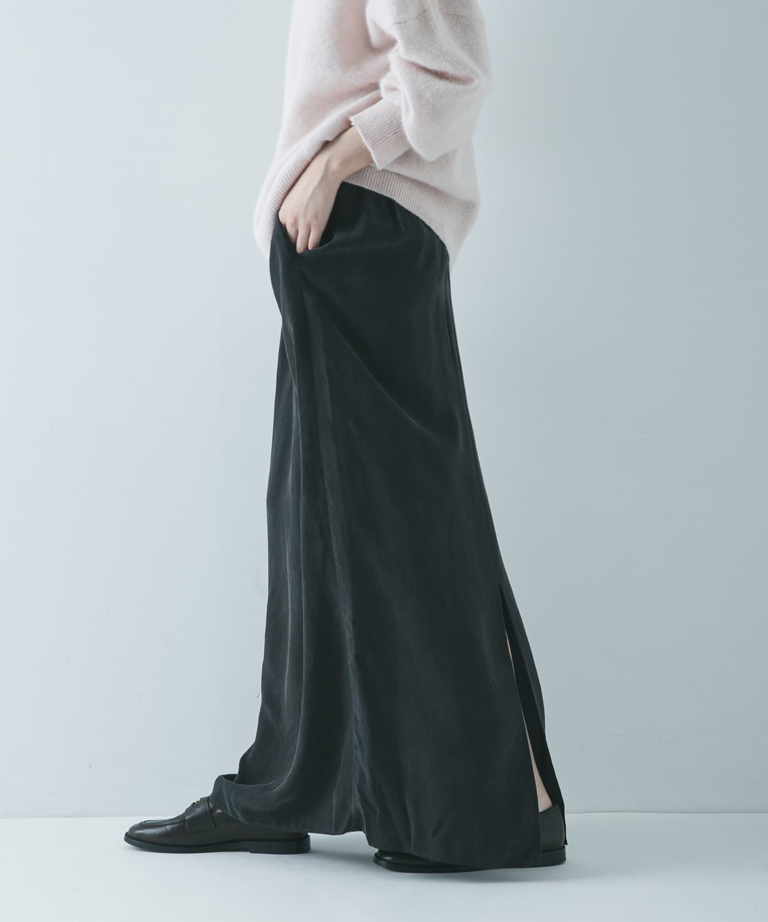 キュプラギャザーIラインスカート