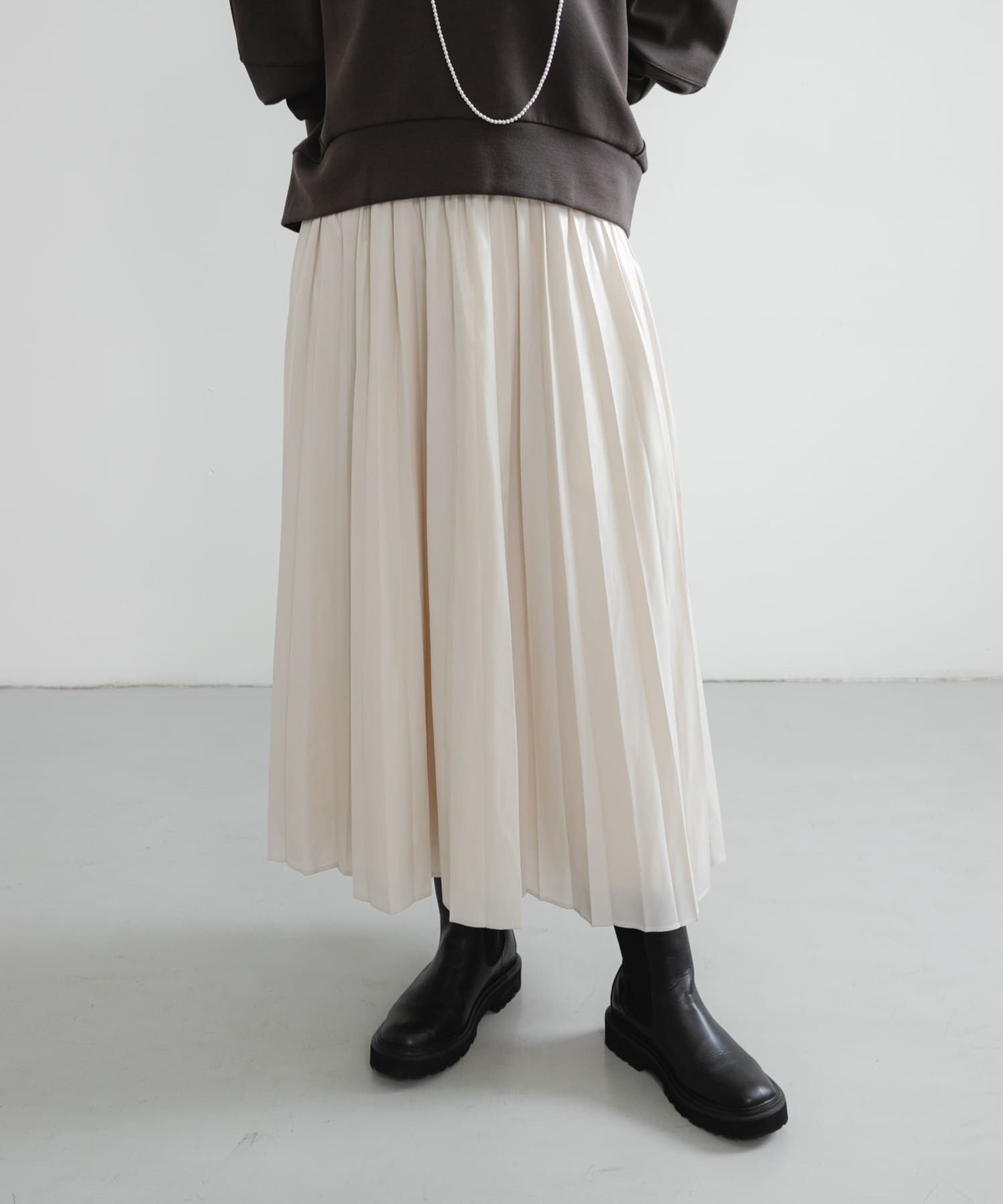 チンツプリーツスカート