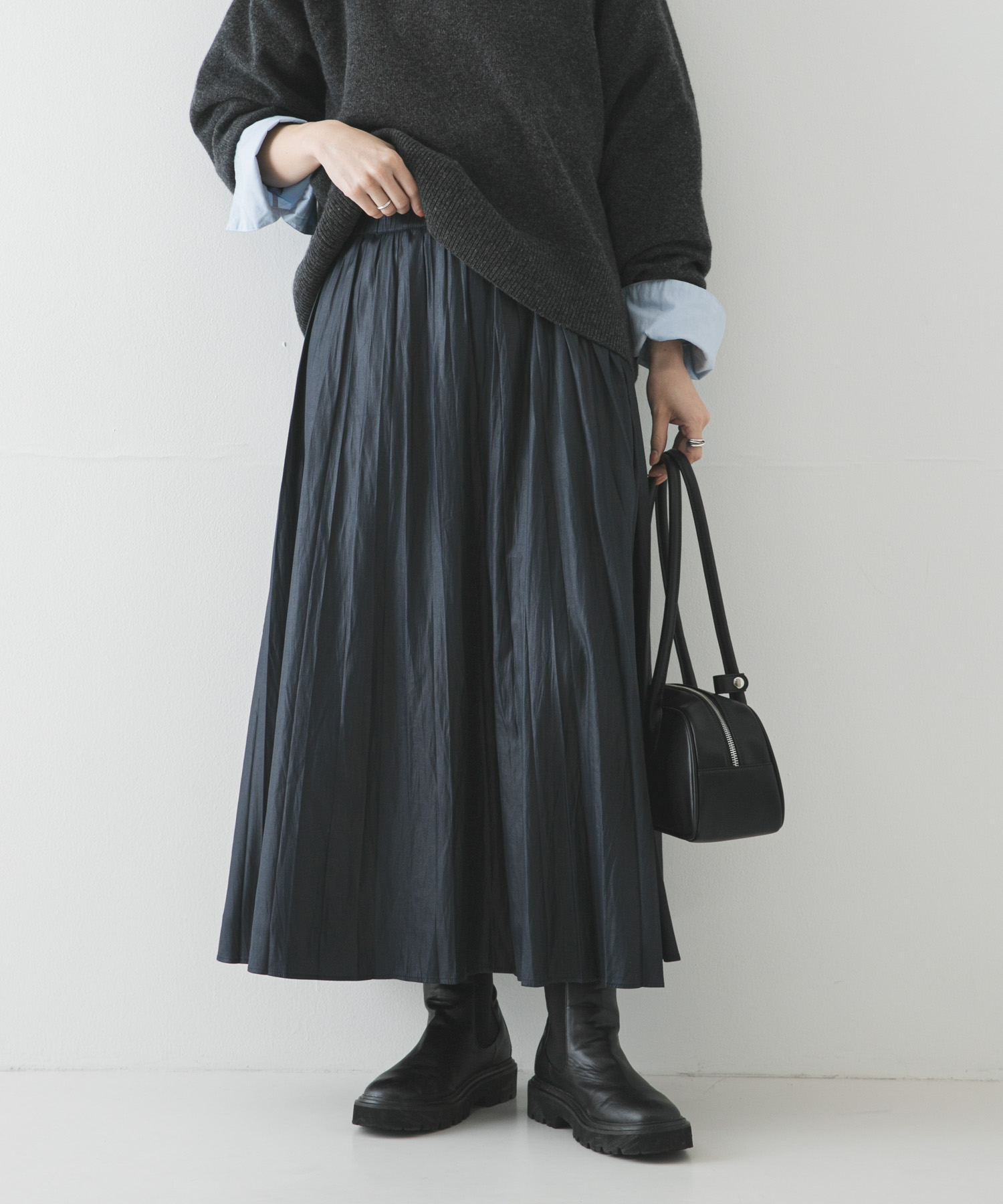 チンツプリーツスカート