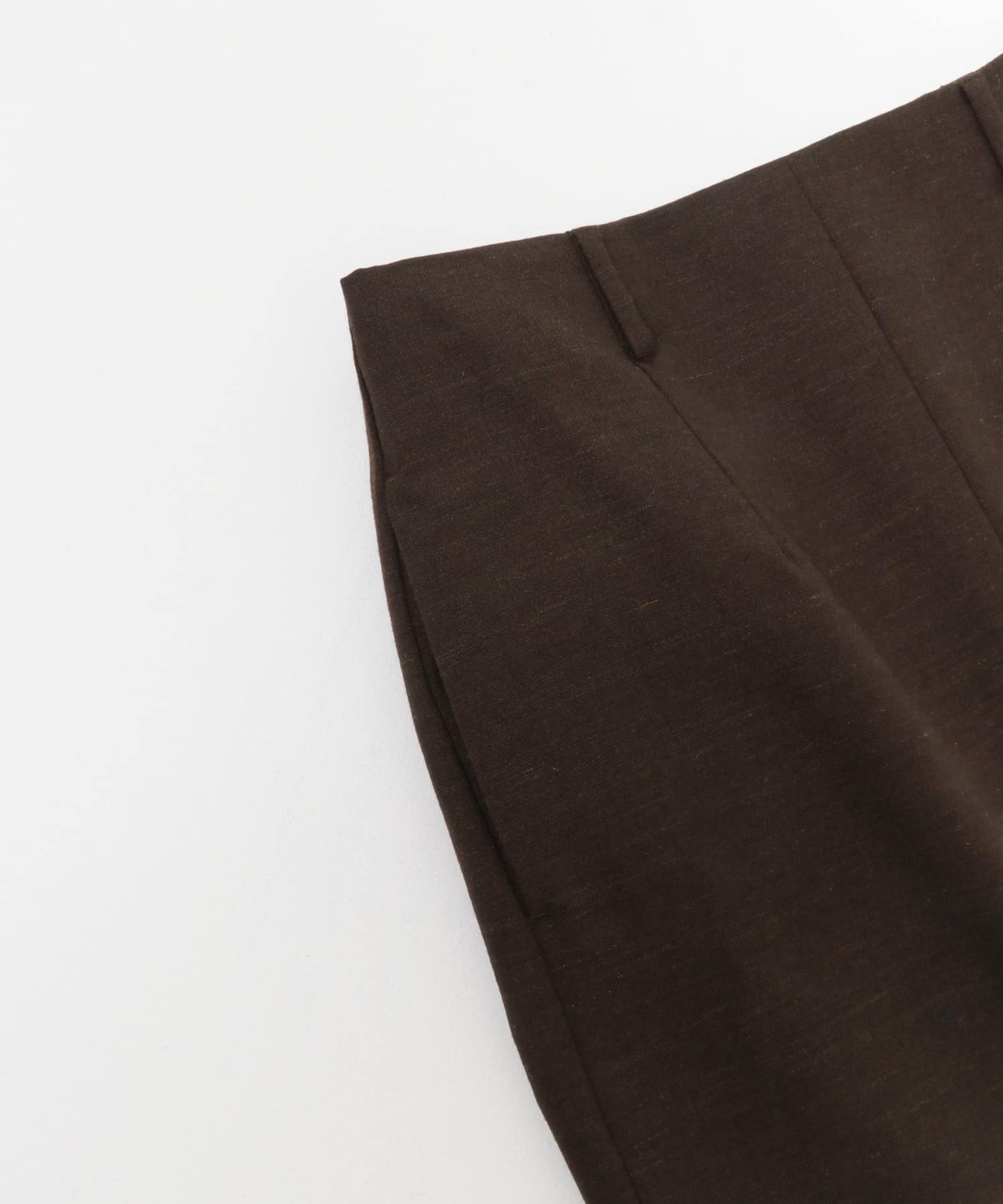new basic　BRADFORD WOOL SKIRT BROWN 36