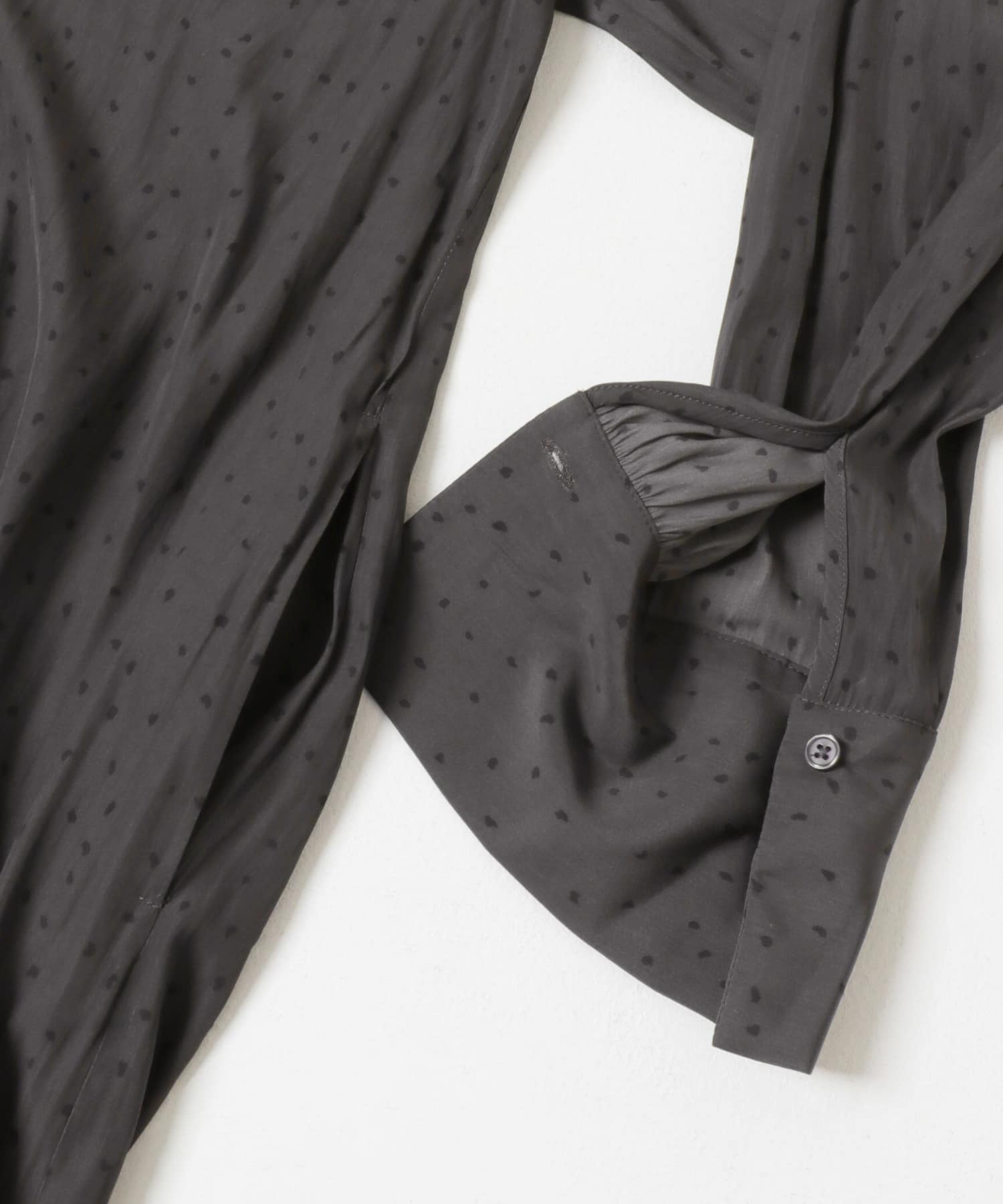 ギャザーティアードワンピース CHARCOAL Free