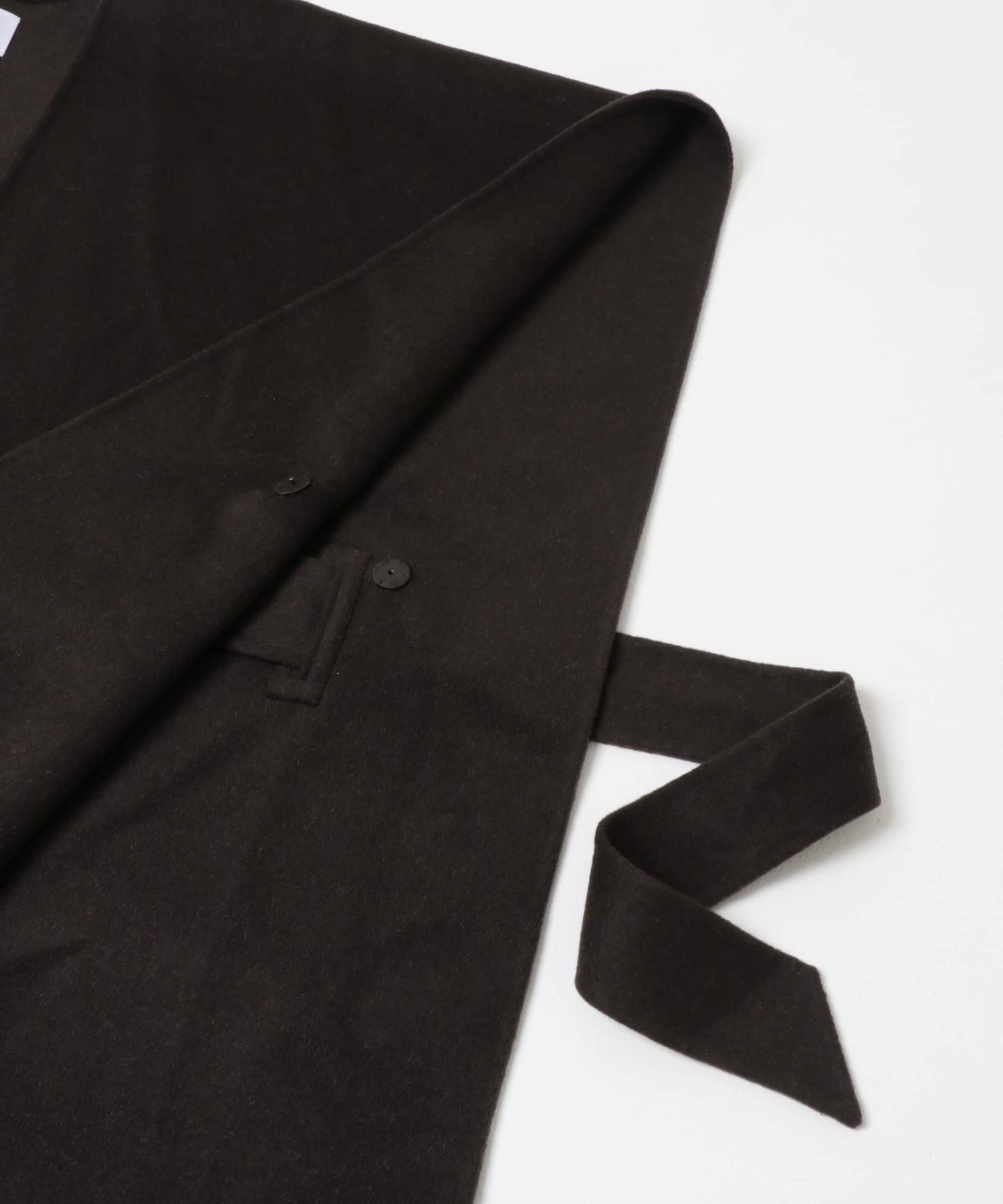 ウールカシミヤリバーポンチョ BROWN FREE