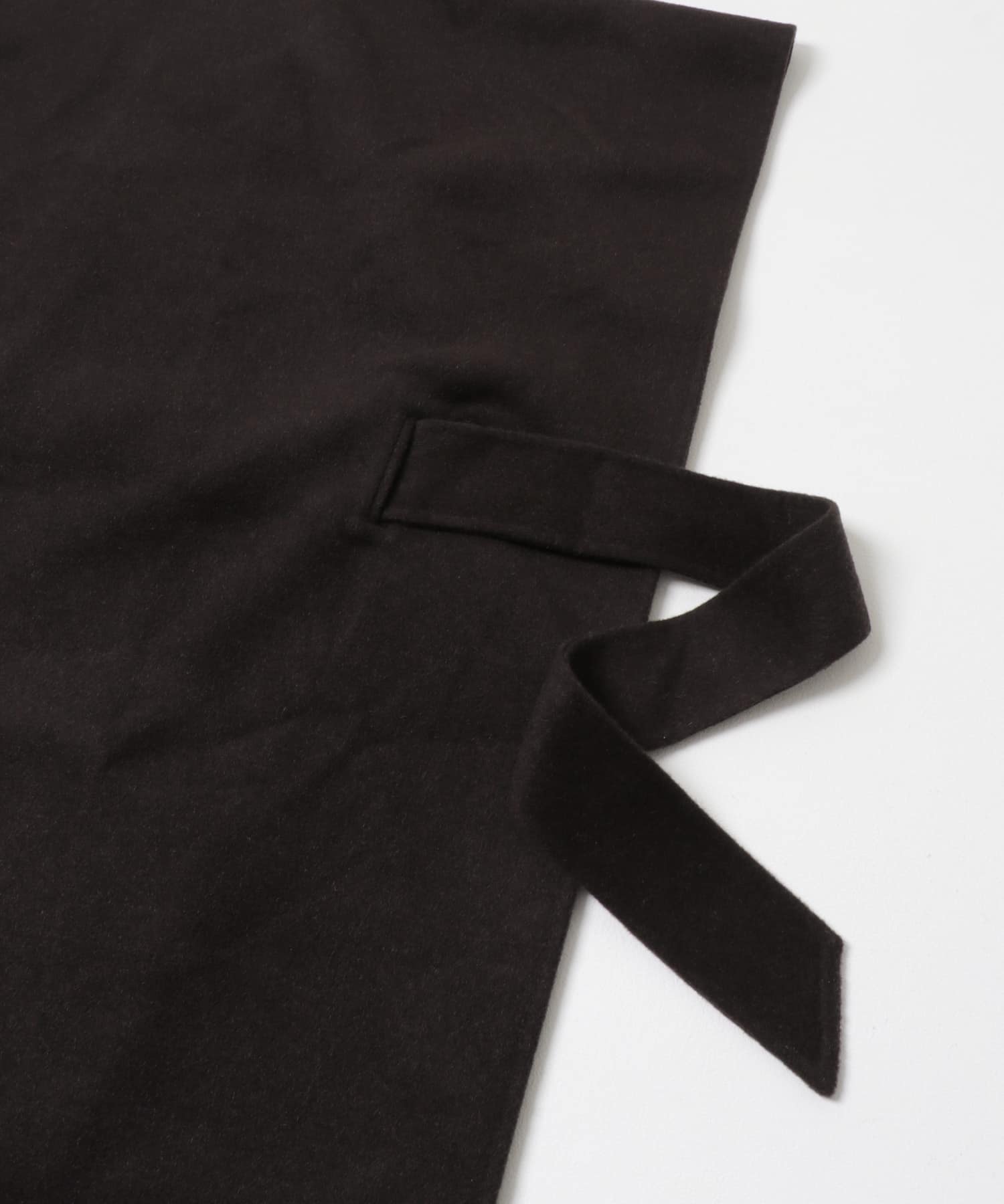 ウールカシミヤリバーポンチョ BROWN FREE