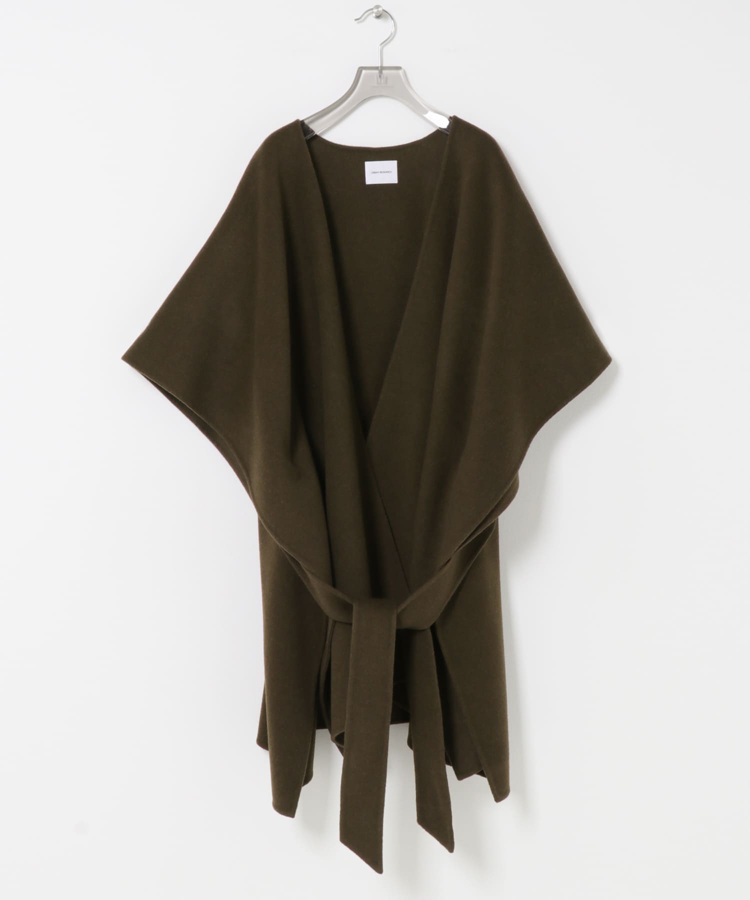 ウールカシミヤリバーポンチョ TOP KHAKI FREE