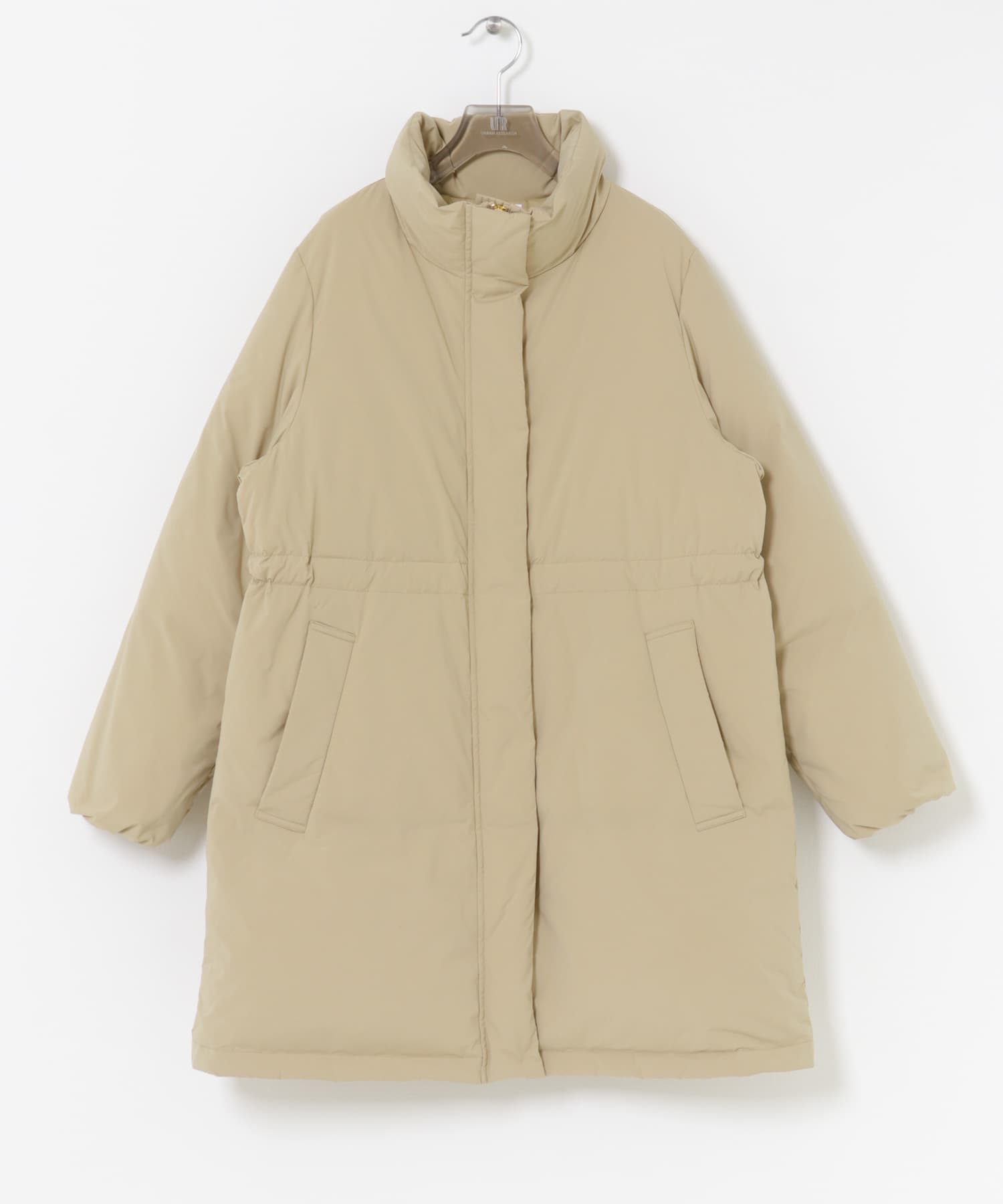 スタンドカラードロストダウンコート BEIGE 36