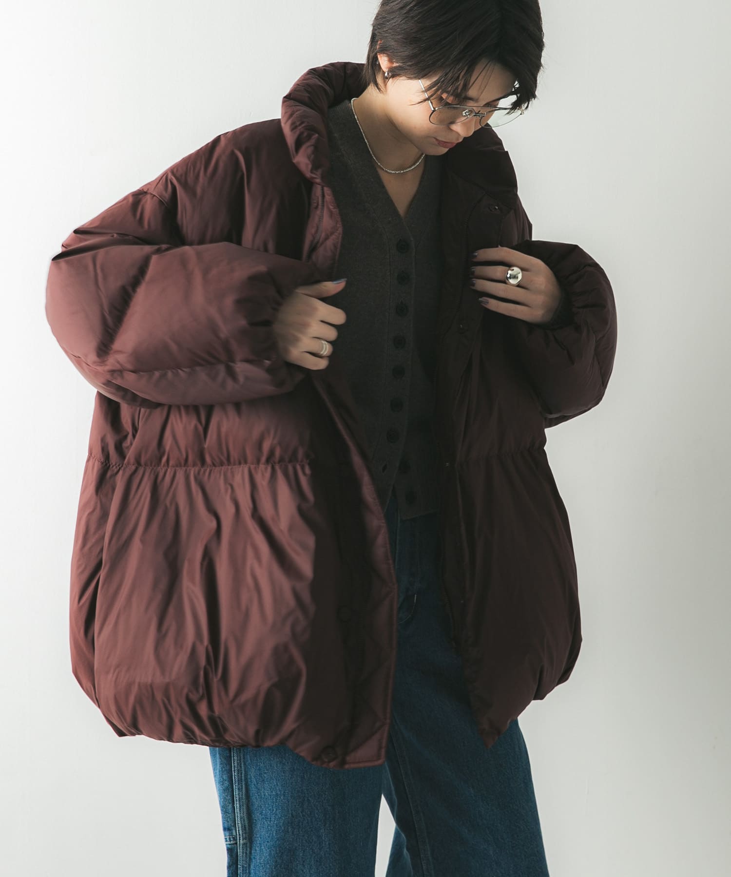 別注』onit×URBAN RESEARCH ボリュームダウンコート(FREE BORDEAUX