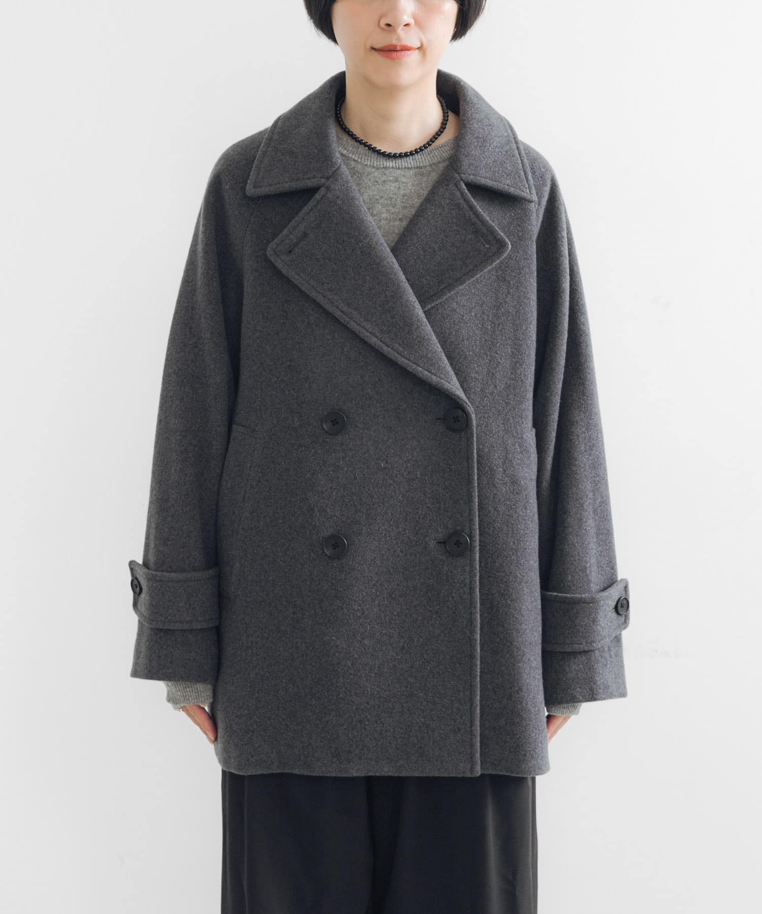 スーパー100メルトンPコート(FREE CHARCOAL): アウター｜URBAN