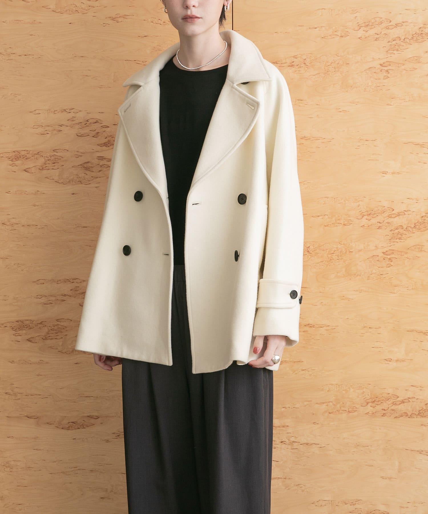 スーパー100メルトンPコート(FREE CHARCOAL): アウター｜URBAN