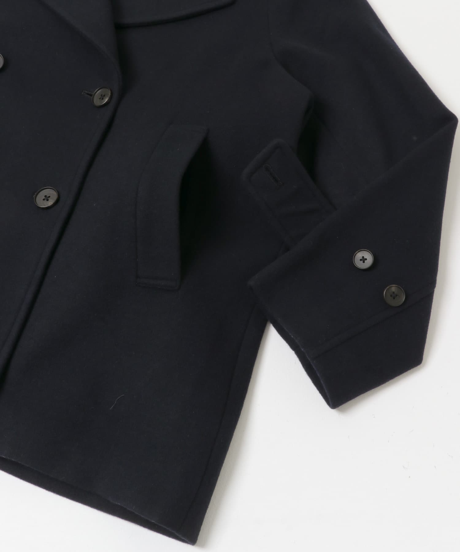 スーパー100メルトンPコート D.NAVY FREE