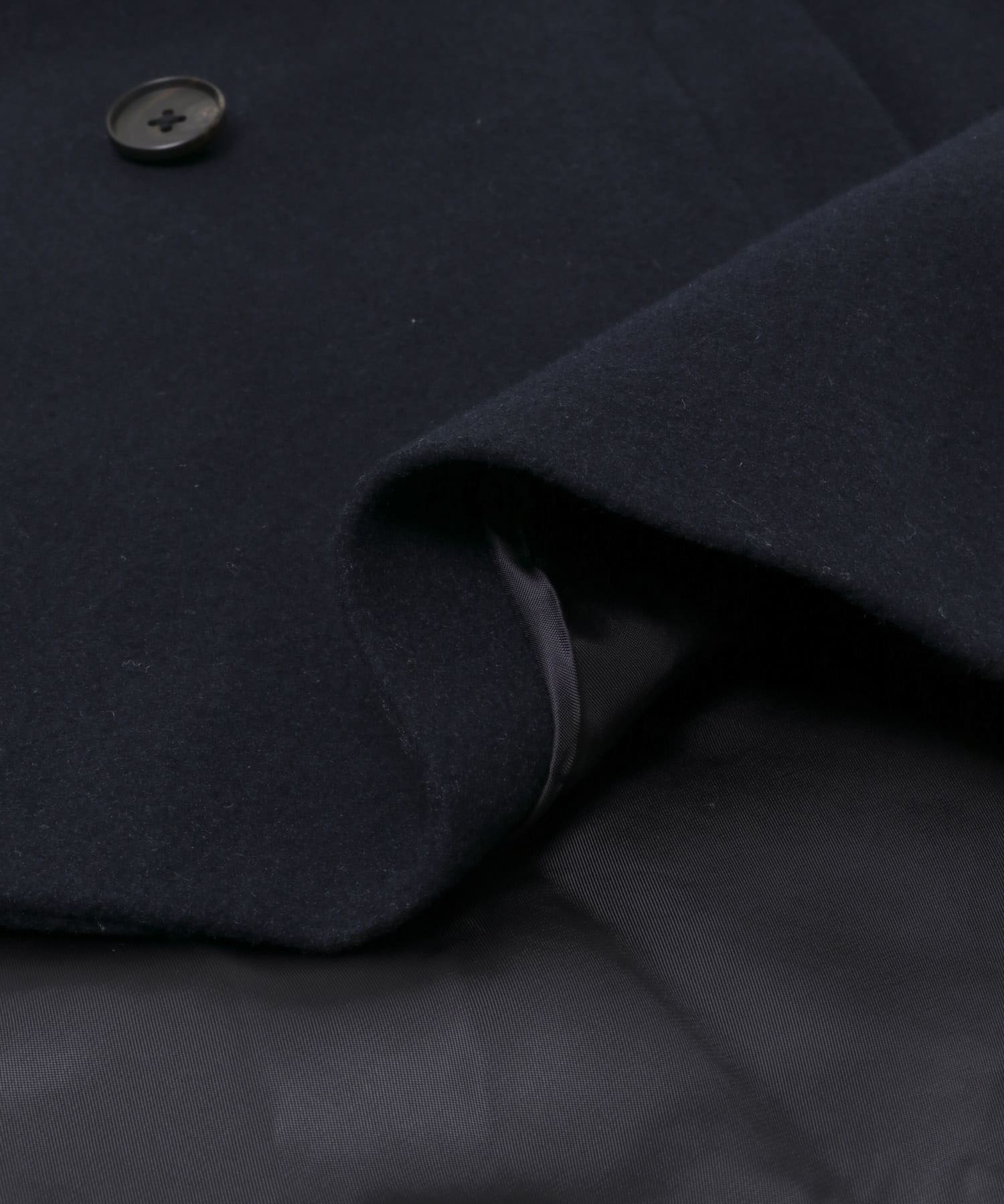 スーパー100メルトンPコート D.NAVY FREE