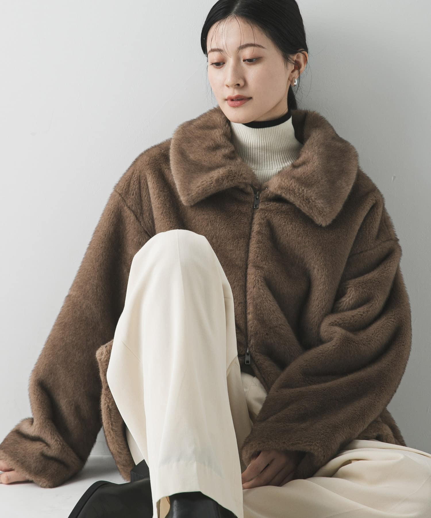 ミンクライクファーブルゾン