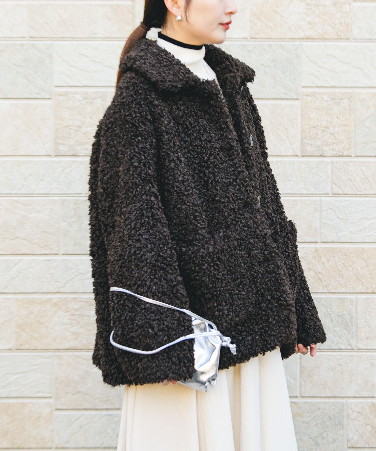 ECOPELカーリーファーコート