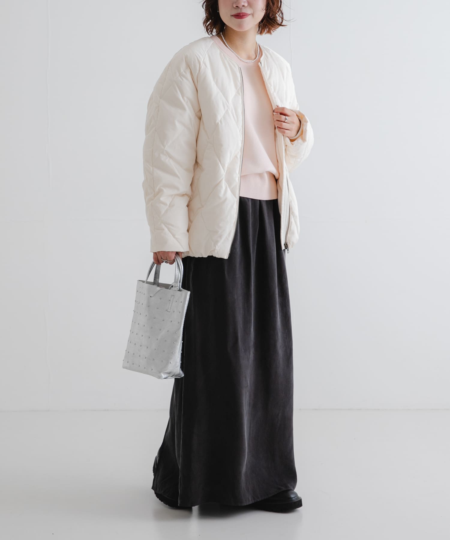 Sサイズ/WEB限定』コクーンキルティングダウン(S BROWN): アウター