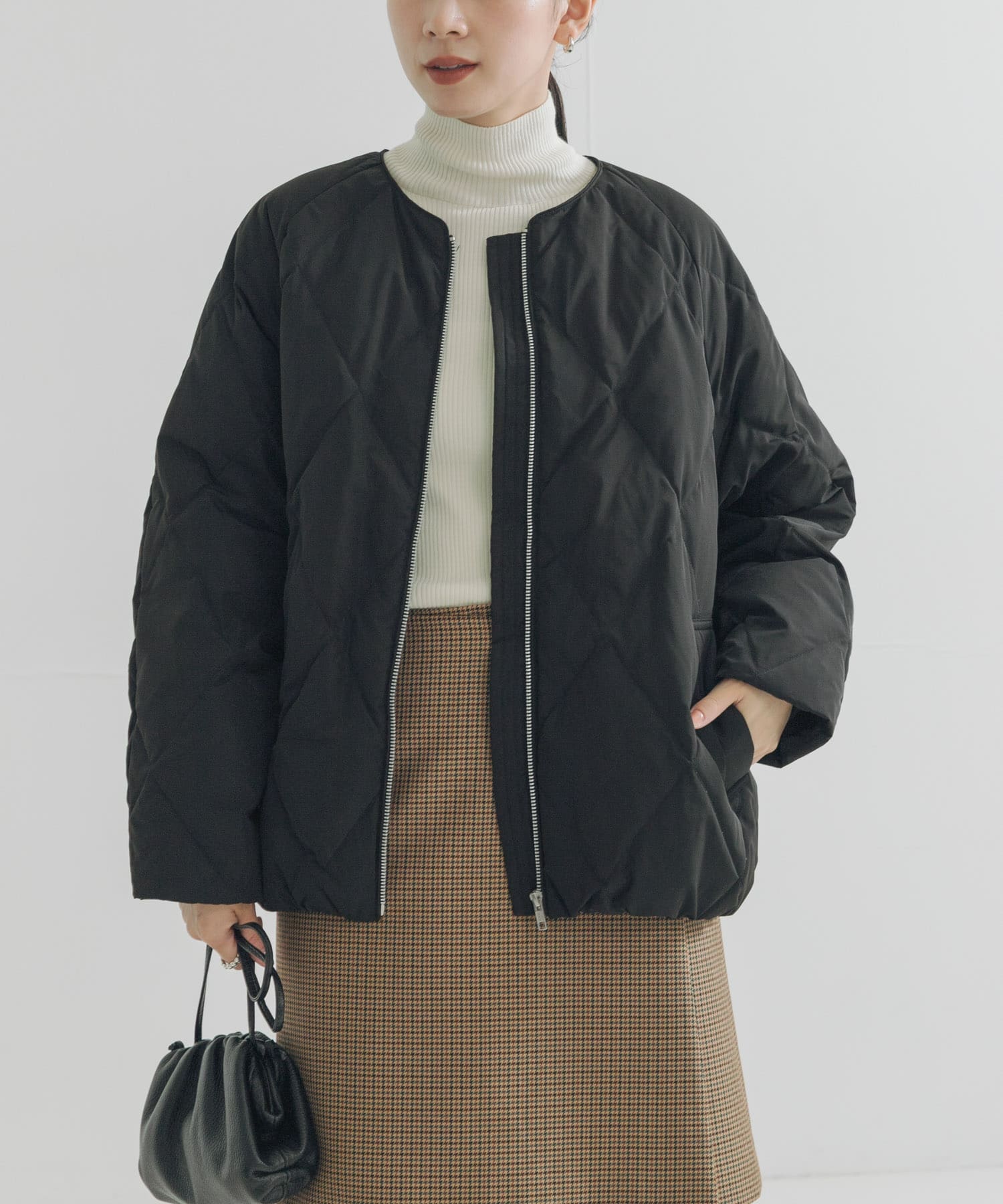 Sサイズ/WEB限定』コクーンキルティングダウン(S BROWN): アウター