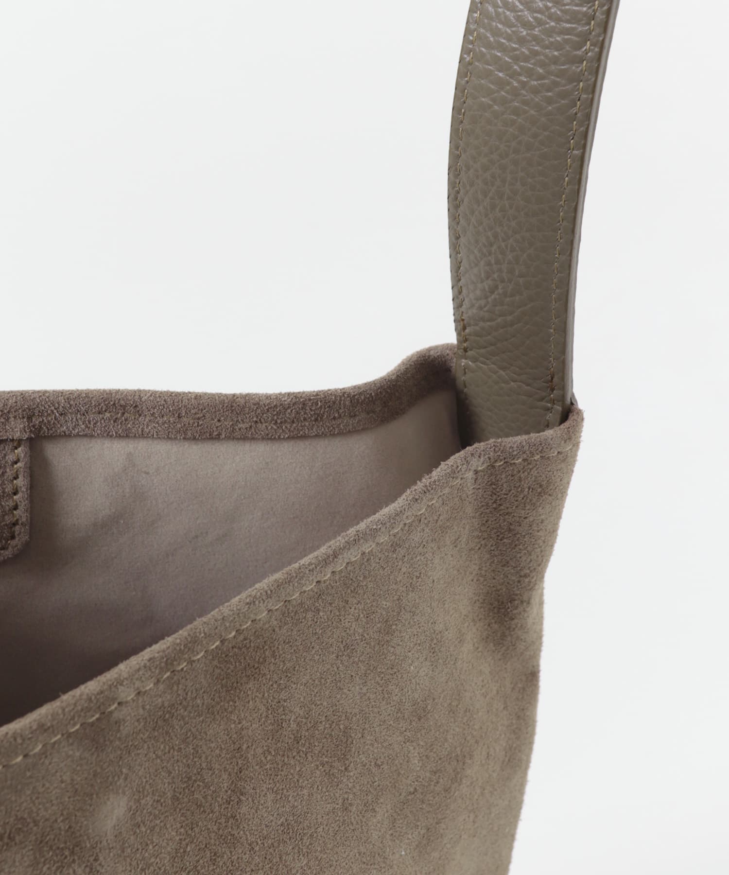 ワンハンドルスウェードトートバッグ GREGE -0