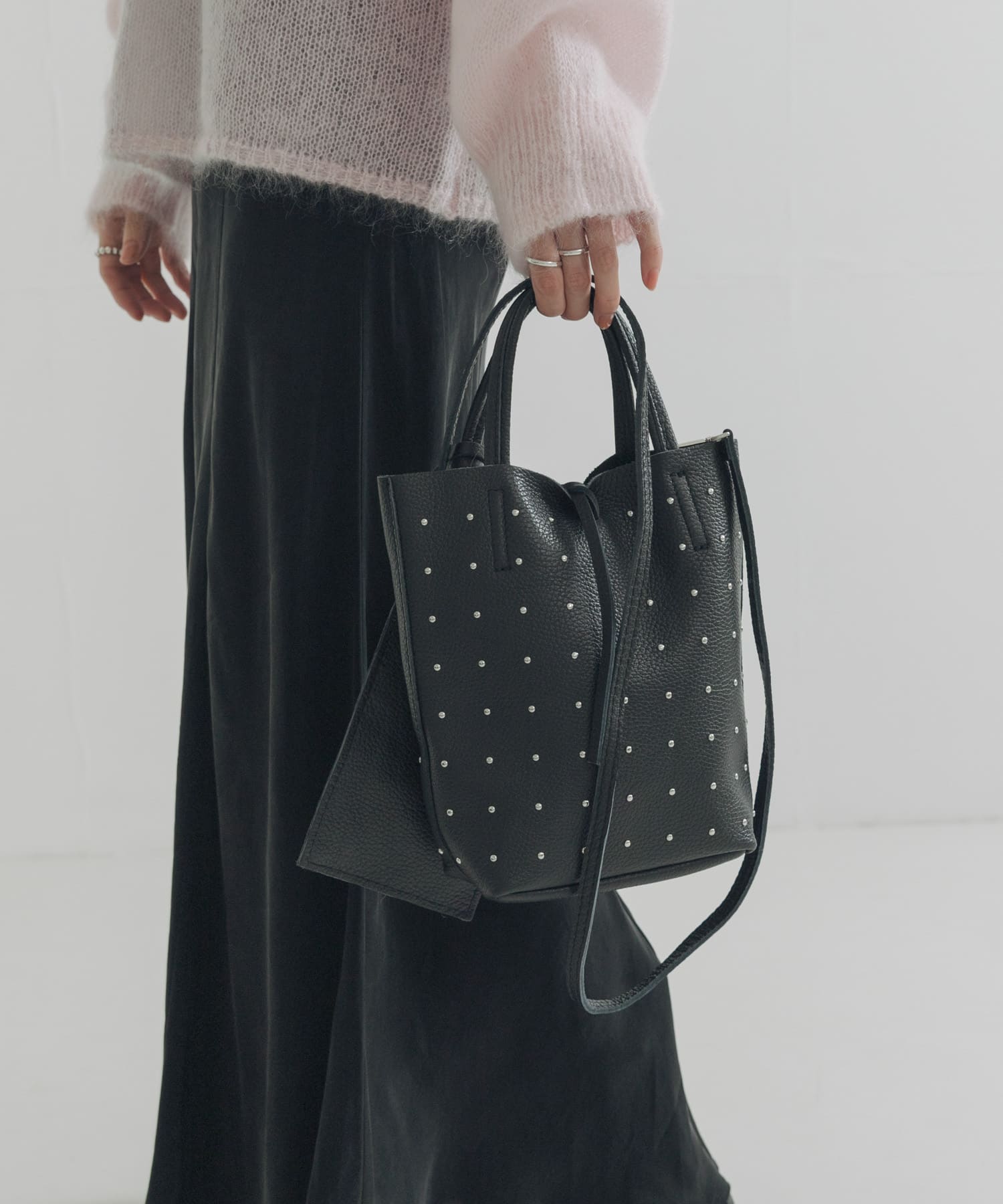 スタッズミニトートバッグ