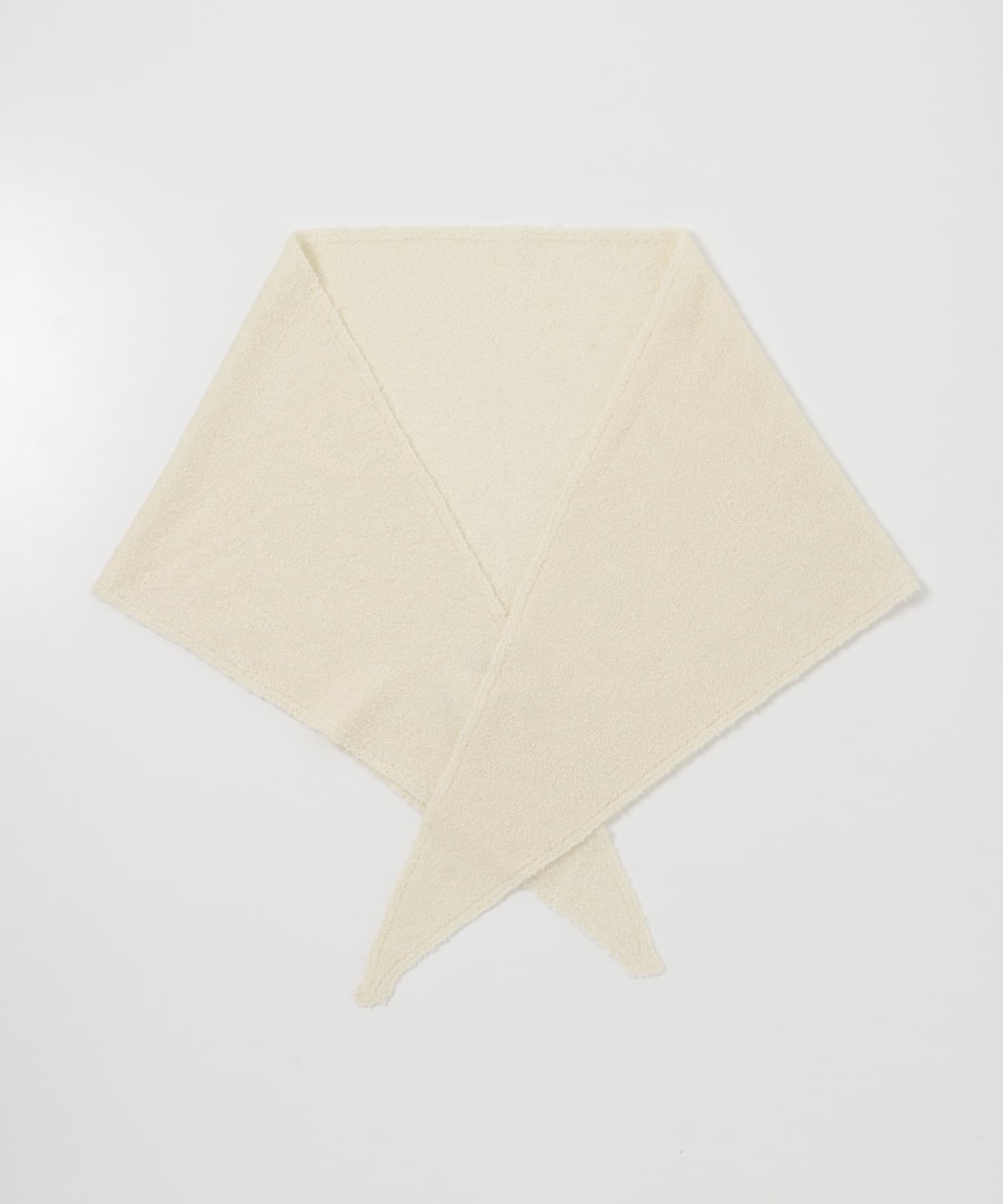 ウールカシミヤサンカクストール WHITE -