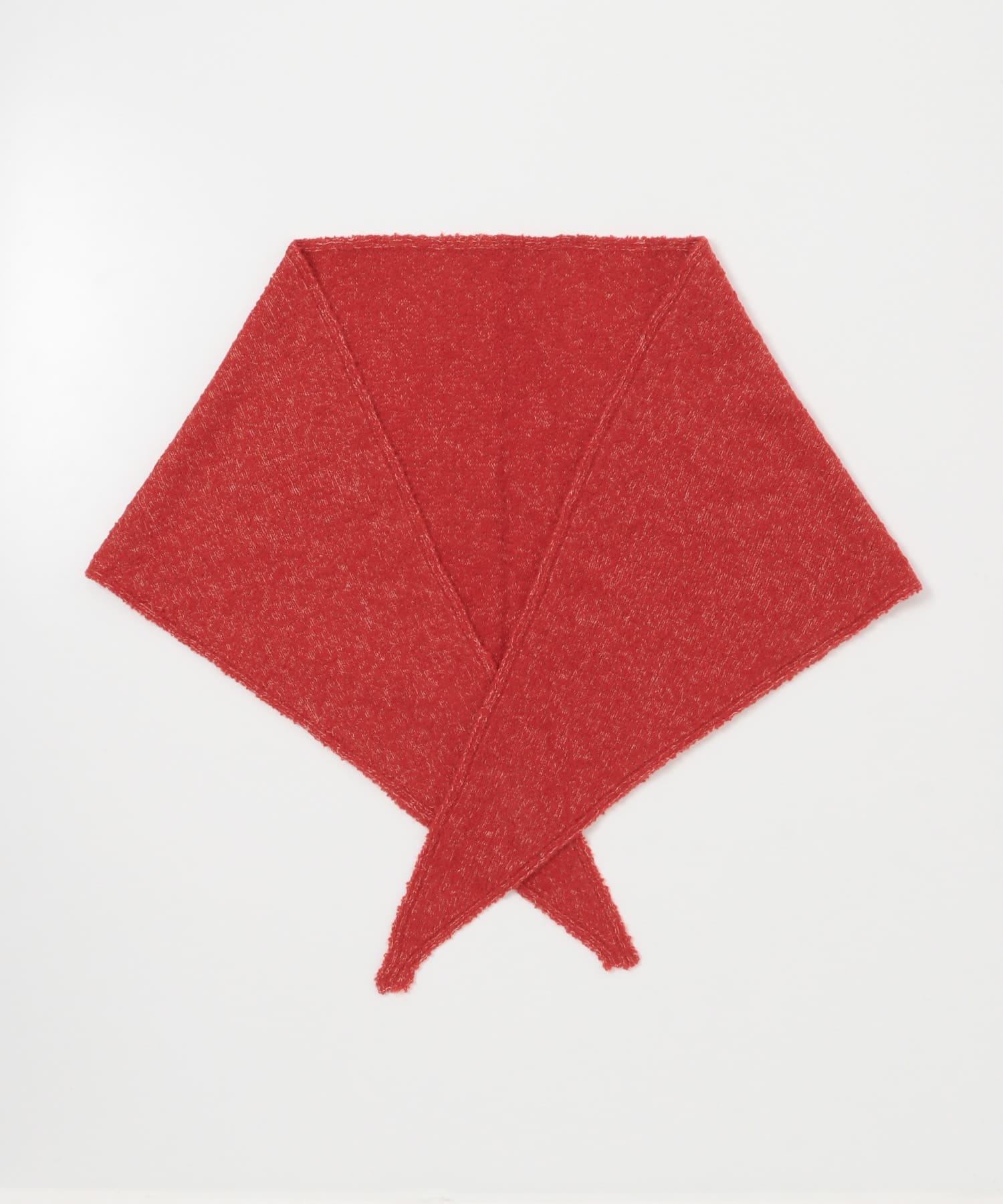 ウールカシミヤサンカクストール RED -