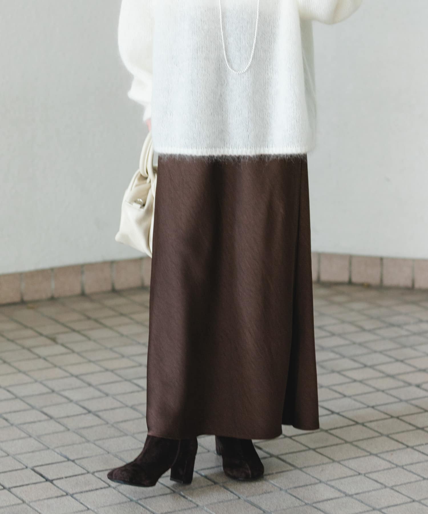 オブリークトゥスエードブーツ BROWN 24