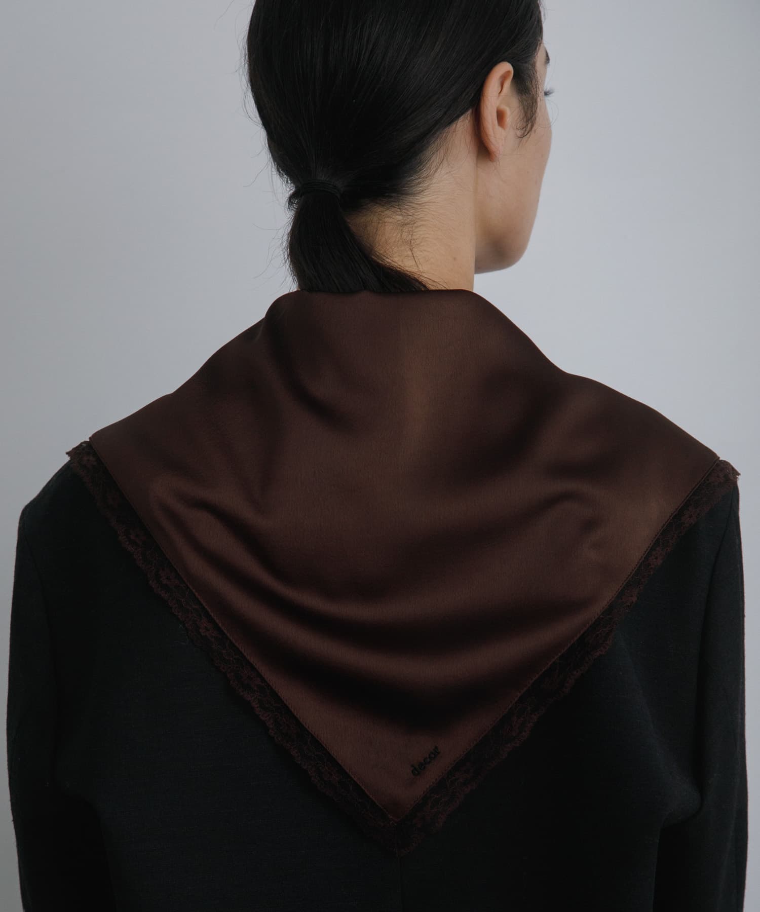 decor『デコール』　Bandana lace BROWN -