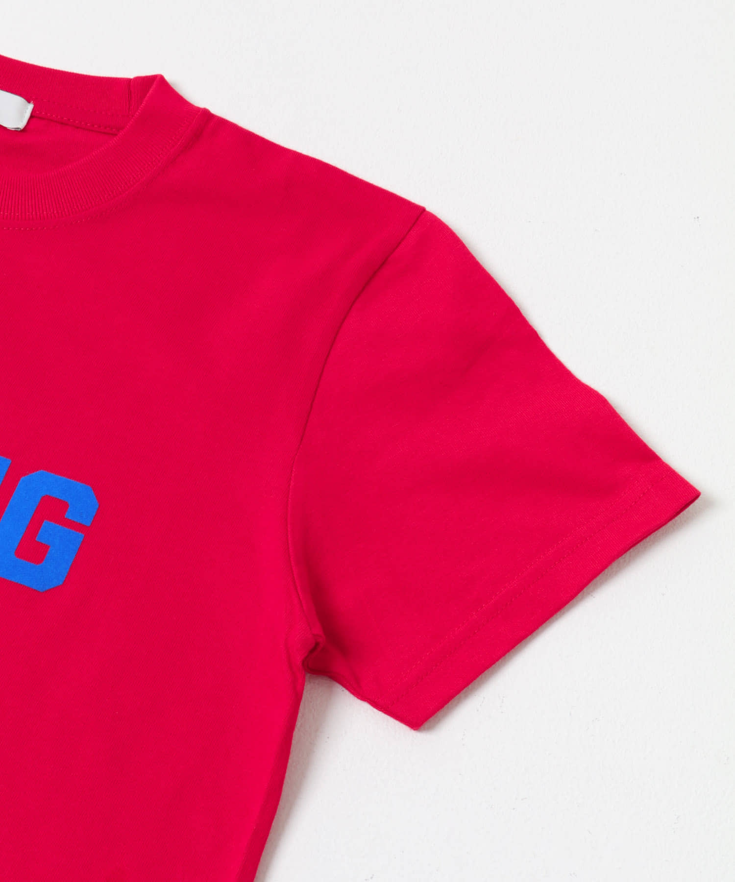 Teya　Flock Letter T-shirts RED S