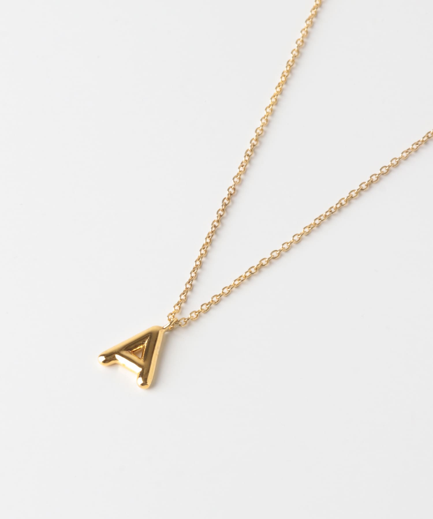 LA SOEUR　チャビーイニシャルネックレス A -