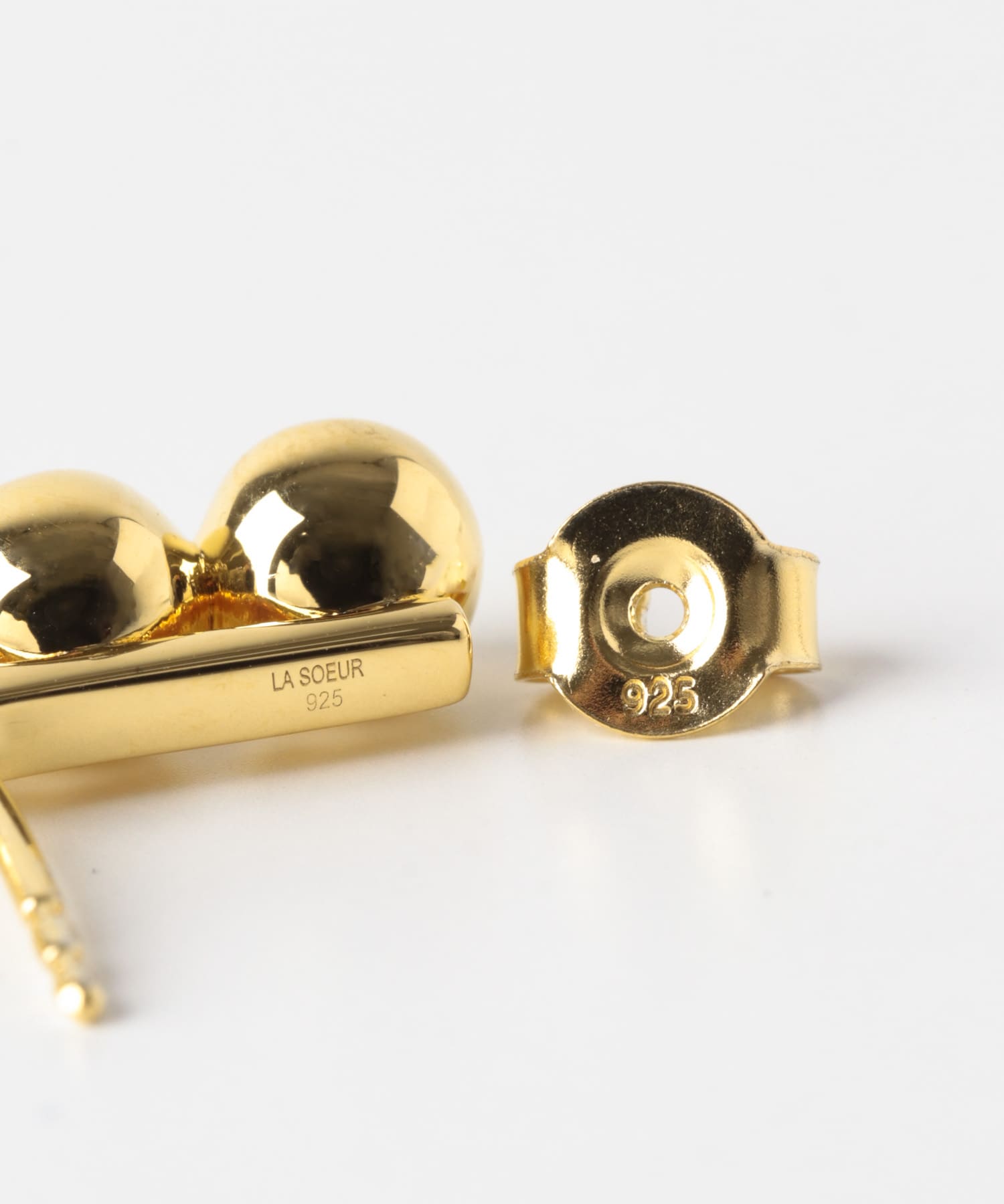 LA SOEUR　4ボールバーピアス GOLD -