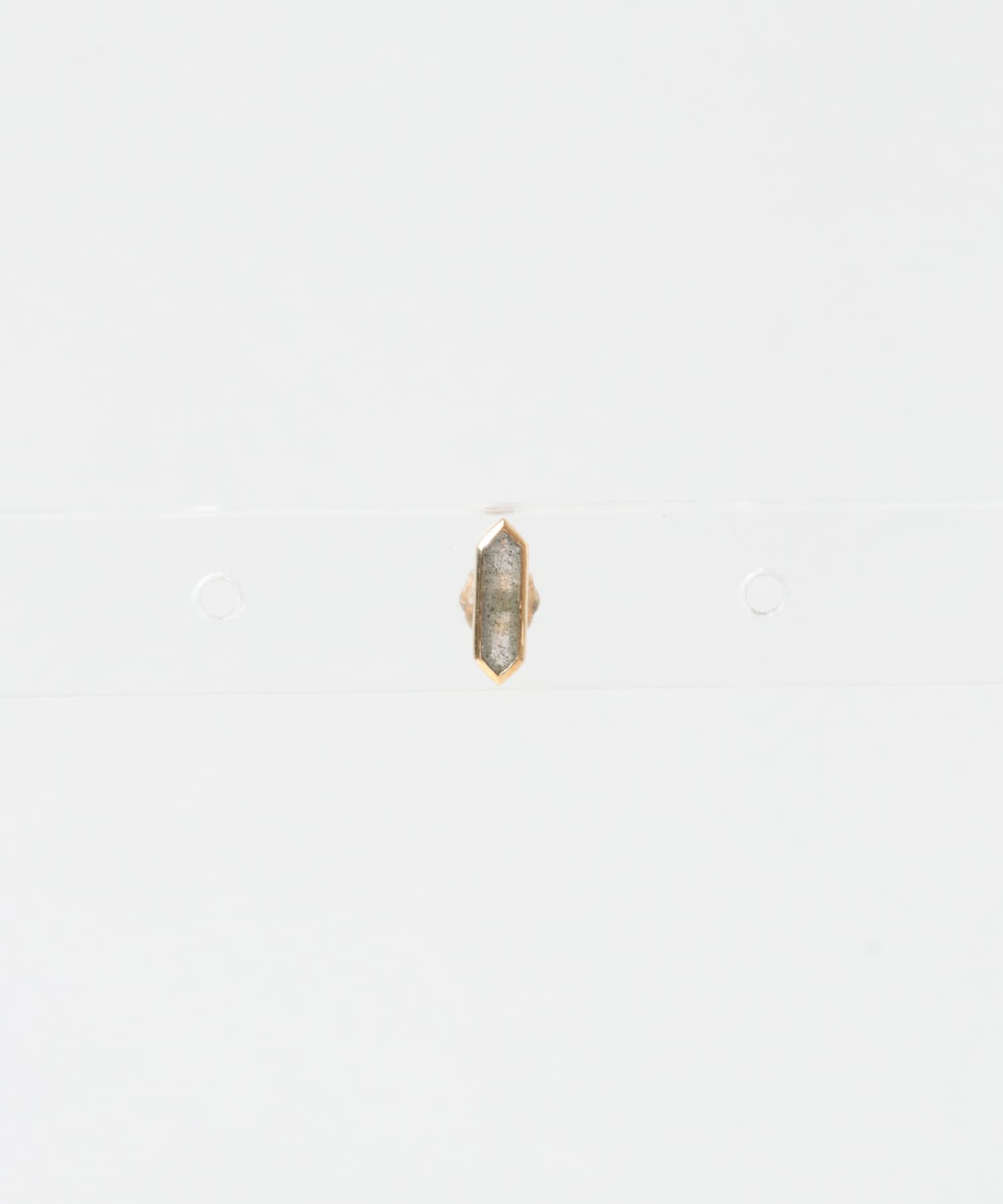 METIER　GEMSTONE HEXA STUDS ラブラドライト -