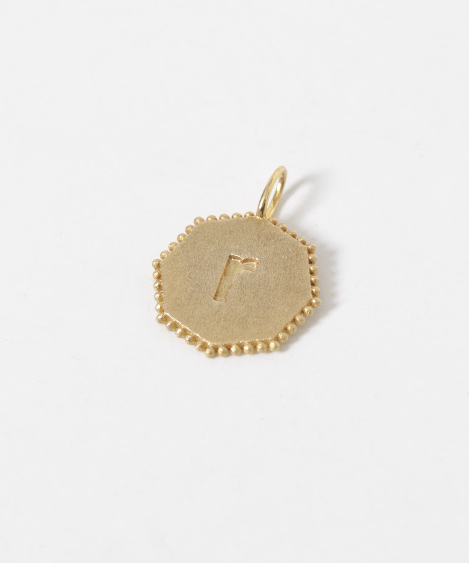 LA SOEUR　イニシャルオクタゴンチャーム r -