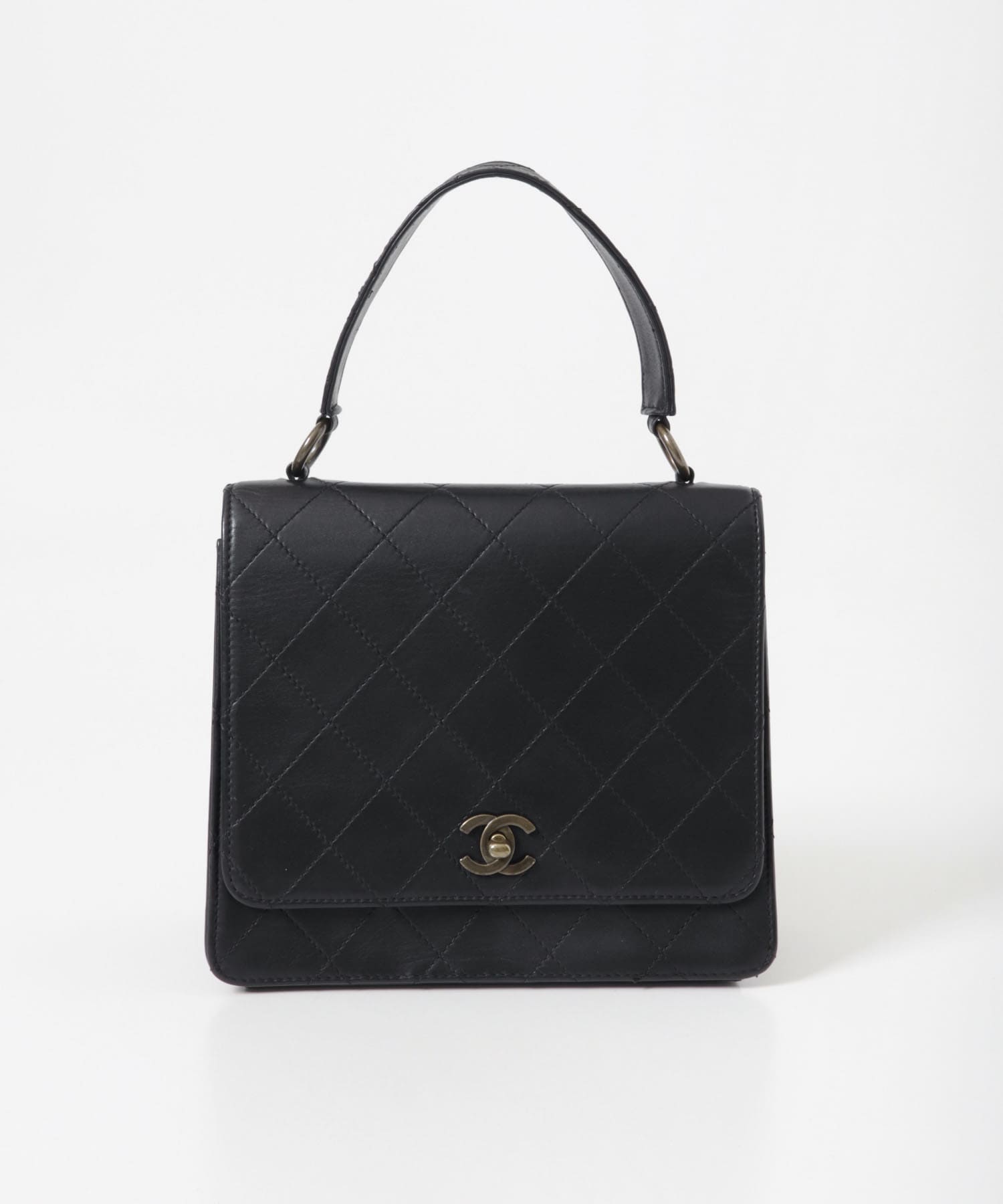 VINTAGE　シャネル90sワイルドステッチハンドバッグ