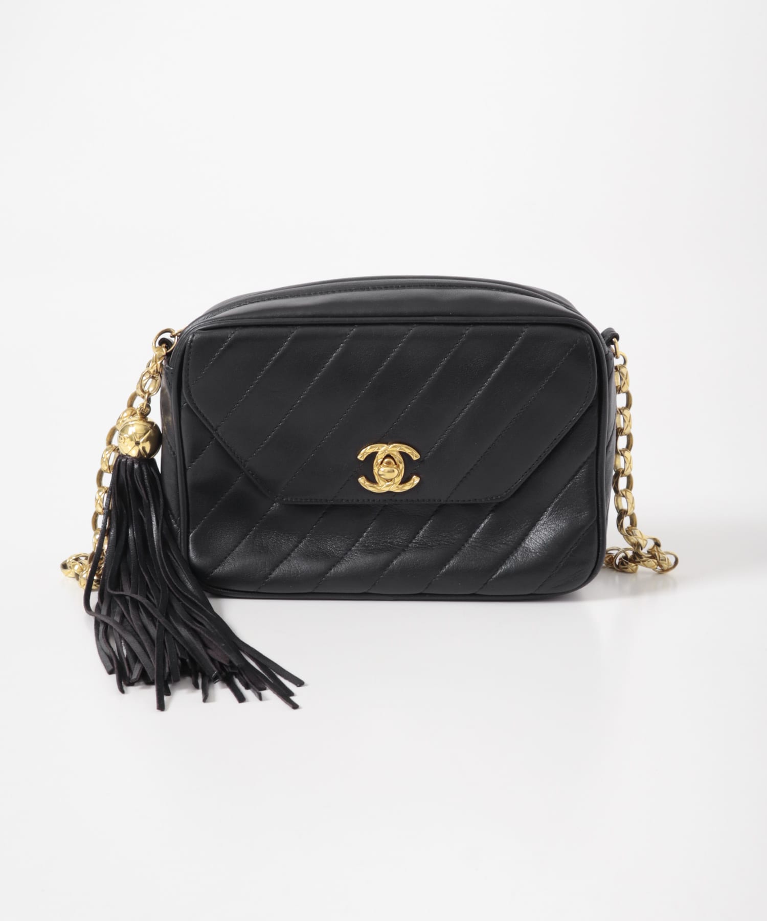 VINTAGE　シャネル80sココマークビジューチェーンBAG