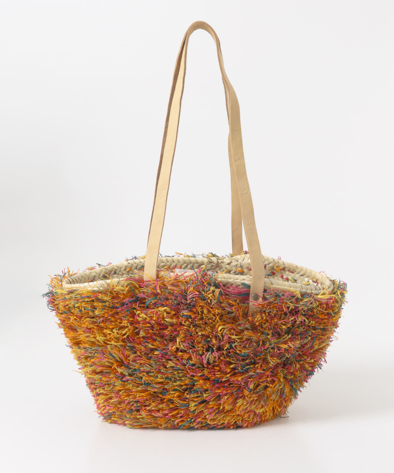 KECH LeS ESSENTIELS　RAFFIA FRINGE 2WAY BAG