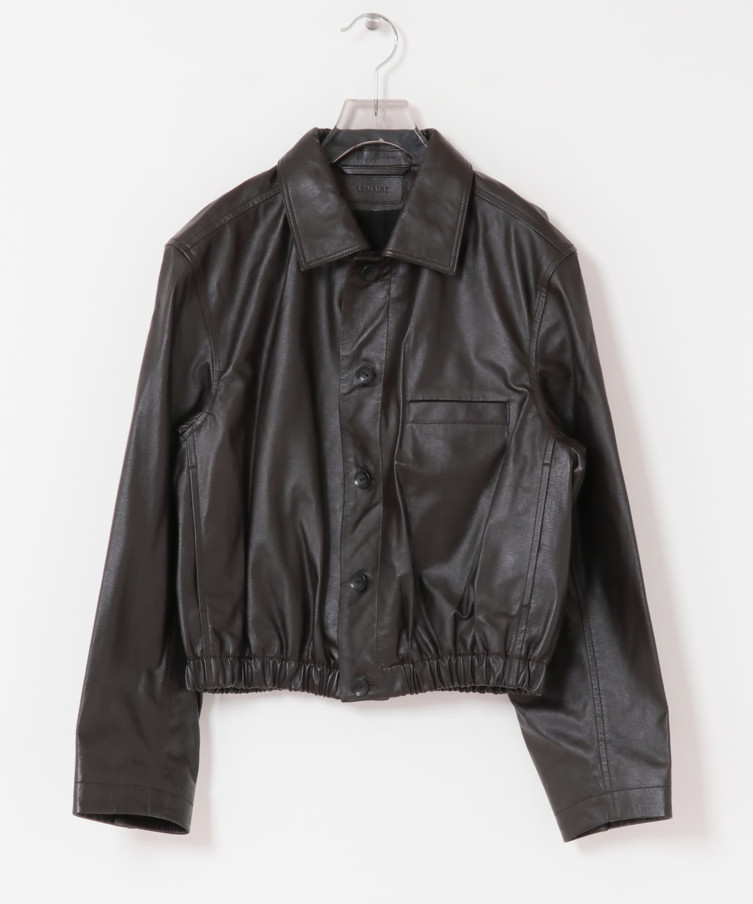 LEMAIRE　SOFT LEATHER BLOUSON B CHERRY XS
