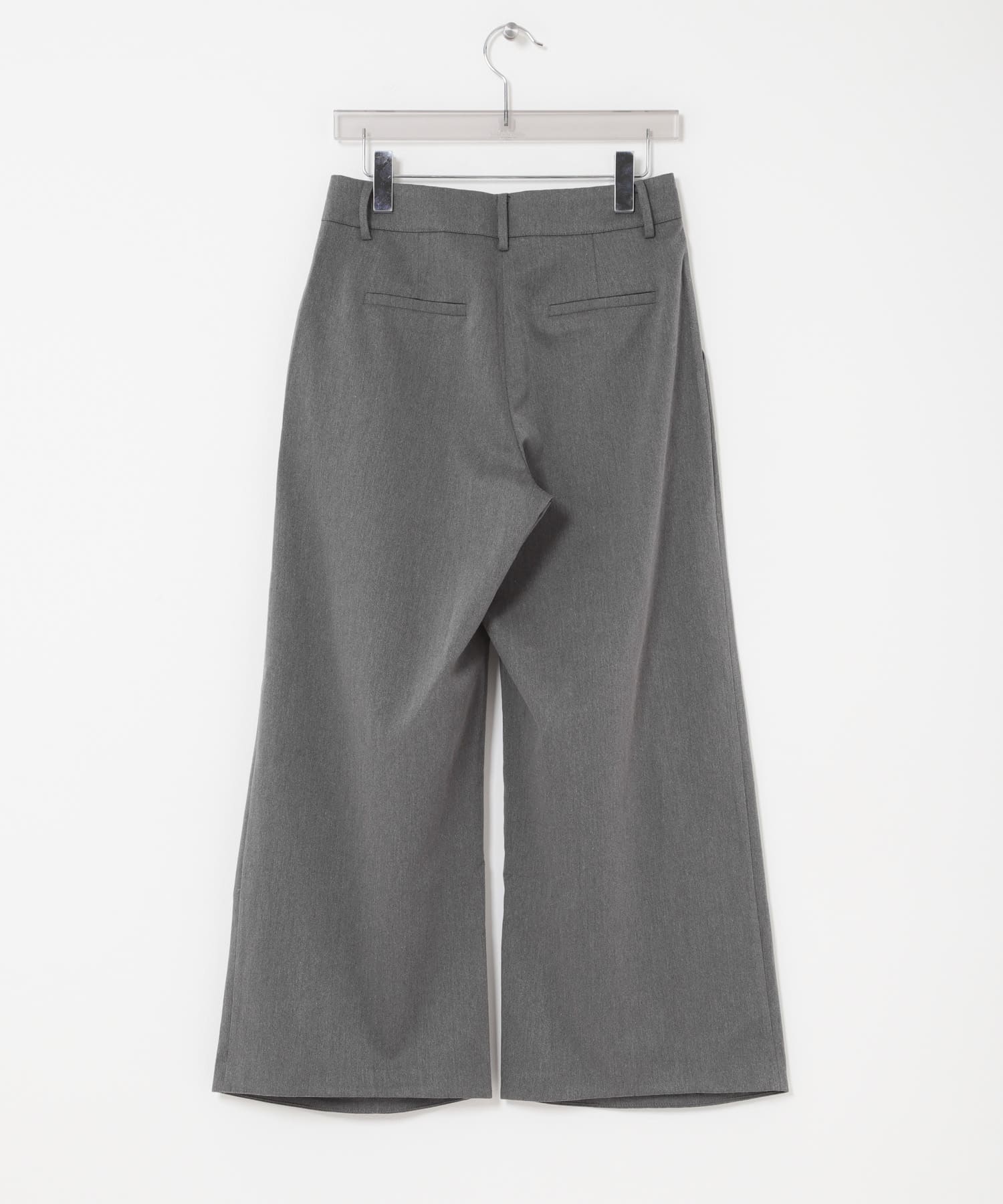 Studio Doe　Three-tuck Wide Pants GREY XS