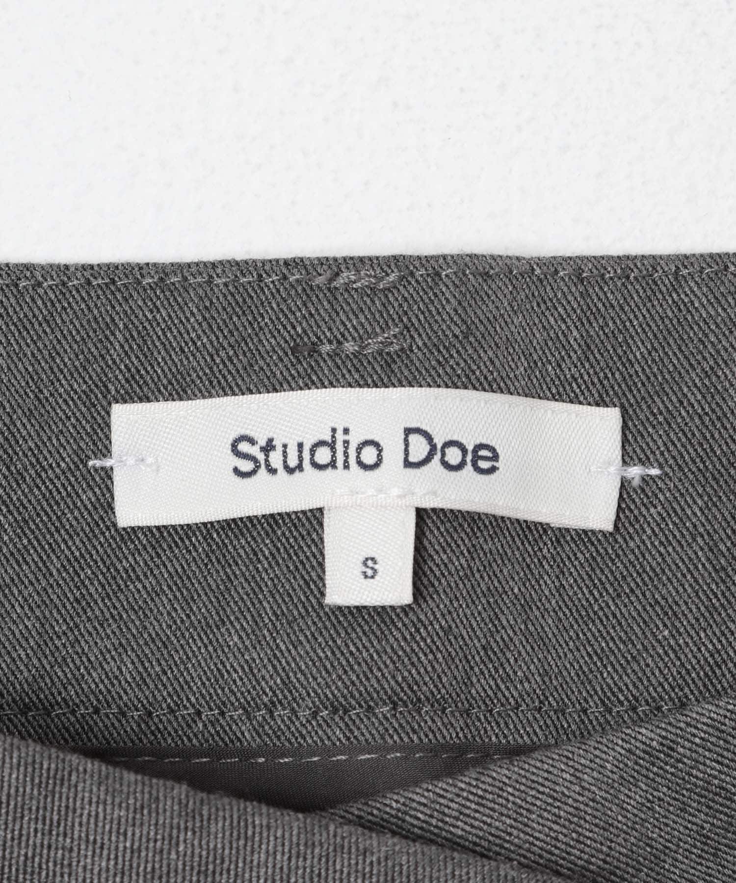 Studio Doe　Three-tuck Wide Pants GREY XS